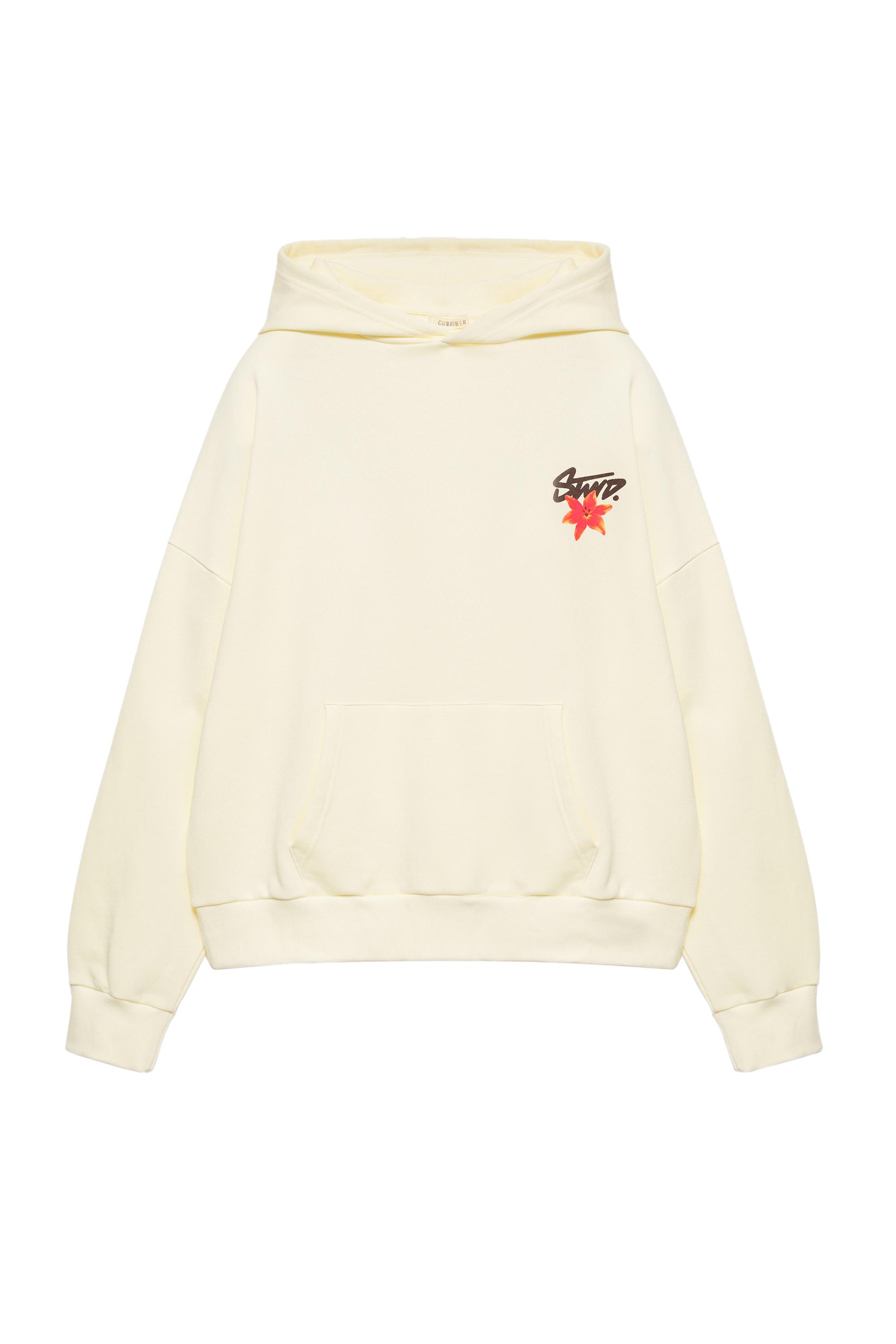 Kapüşonlu çiçekli STWD sweatshirt - Görsel 13