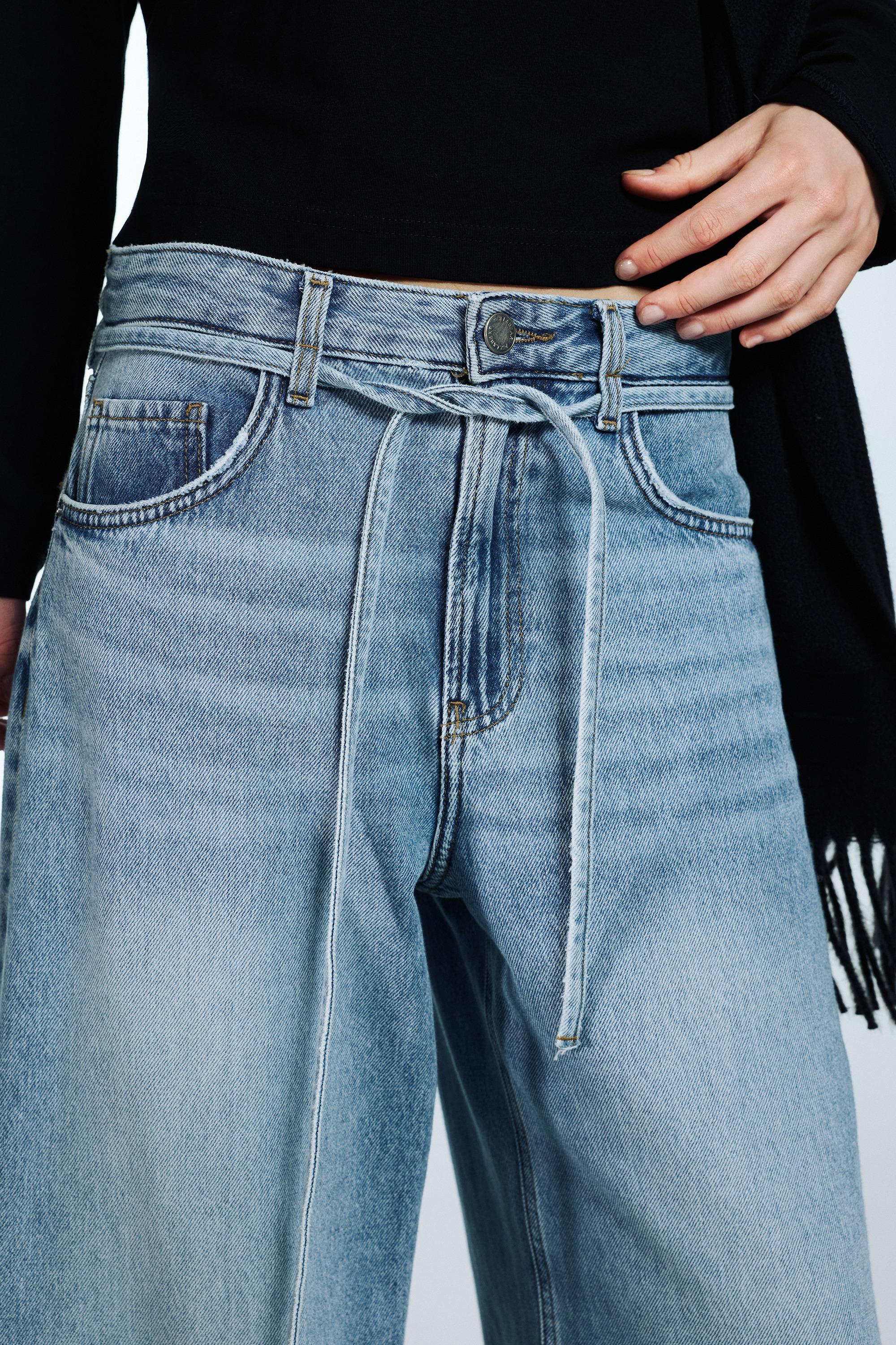 Bağcıklı baggy jean - Görsel 165