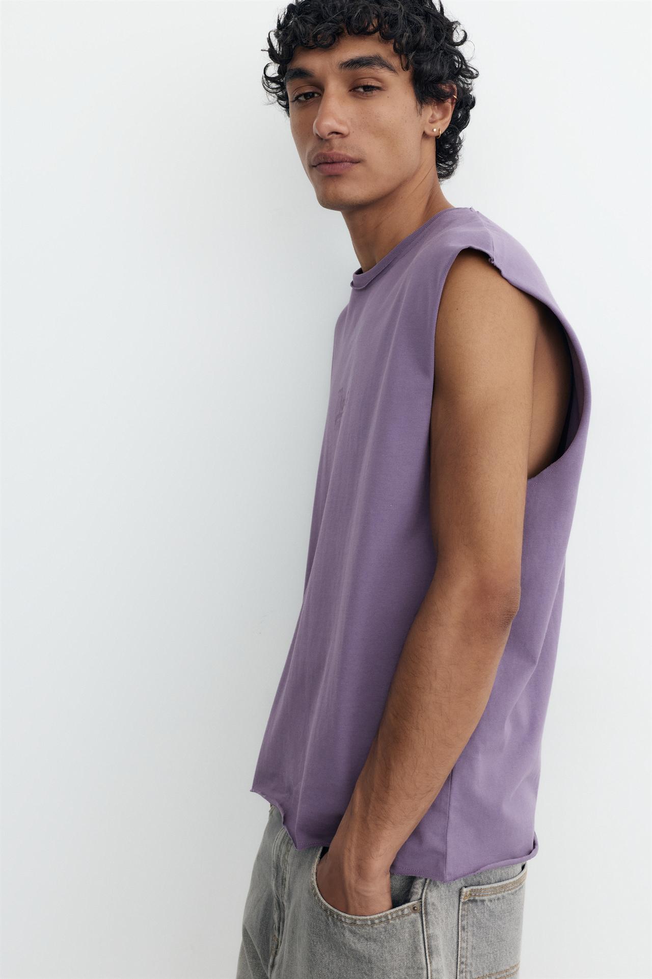 Midwest graphic tank top — Mulberry