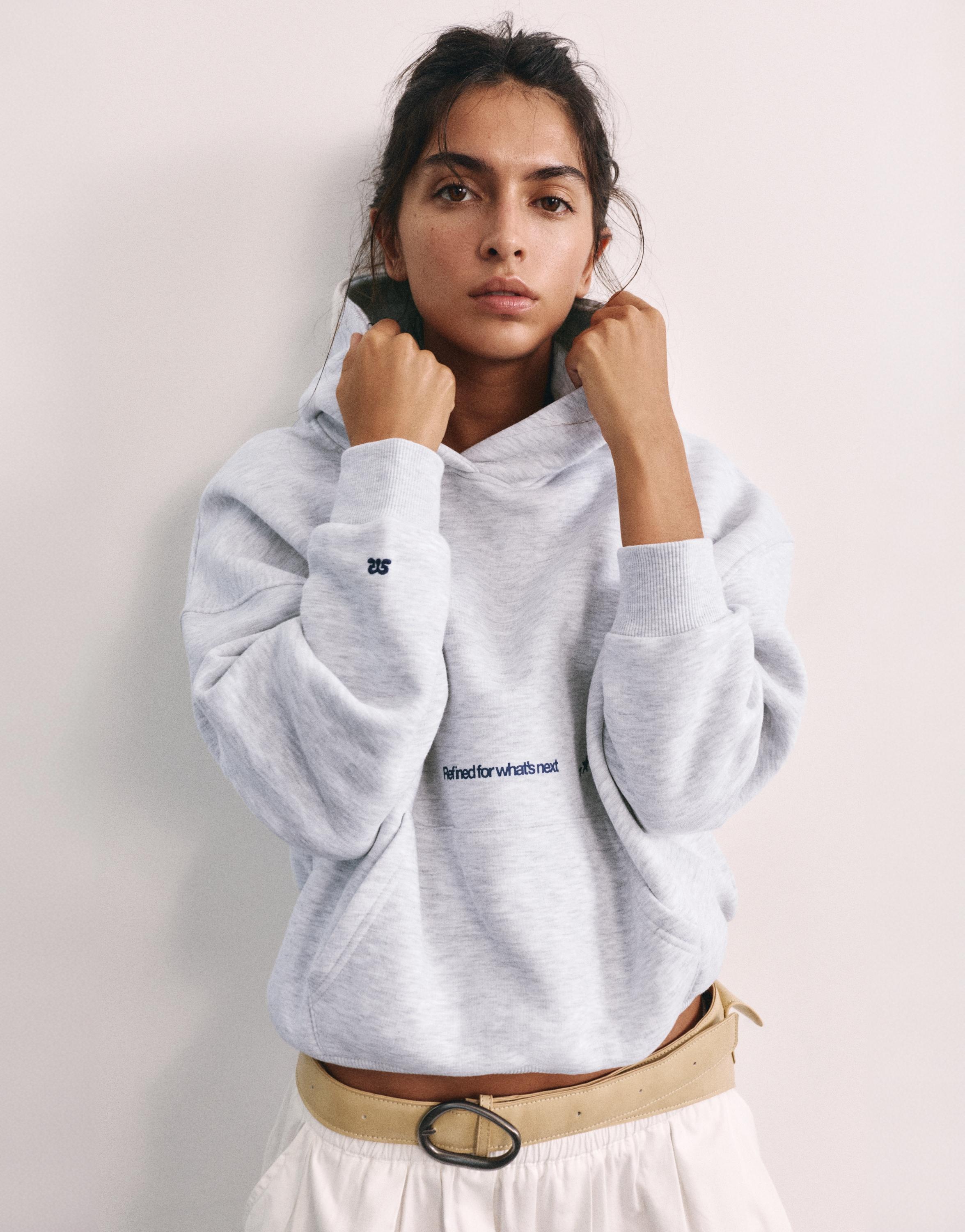 Fresh codes hoodie — Grey marl