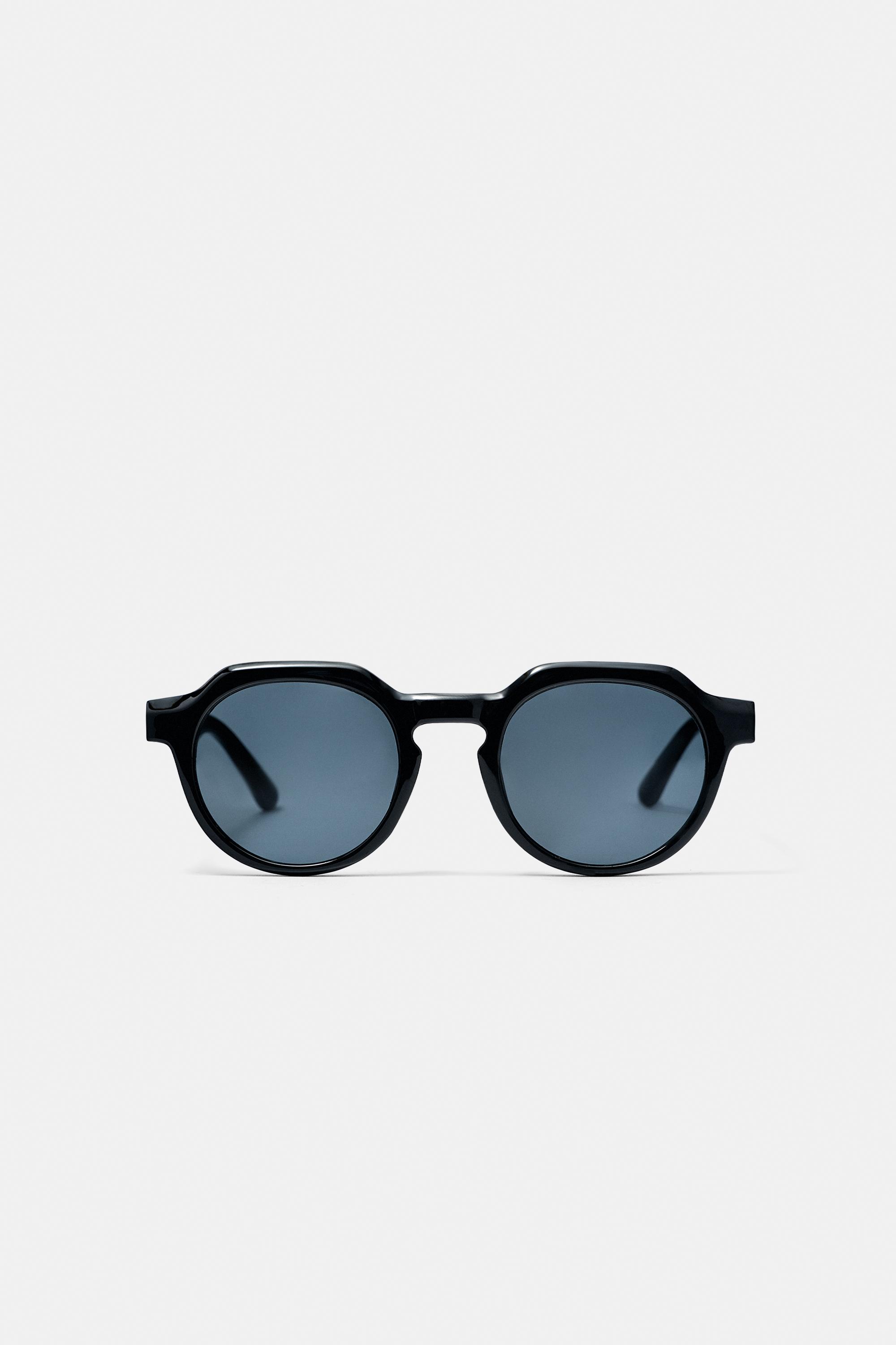 Tortoiseshell effect sunglasses — Black