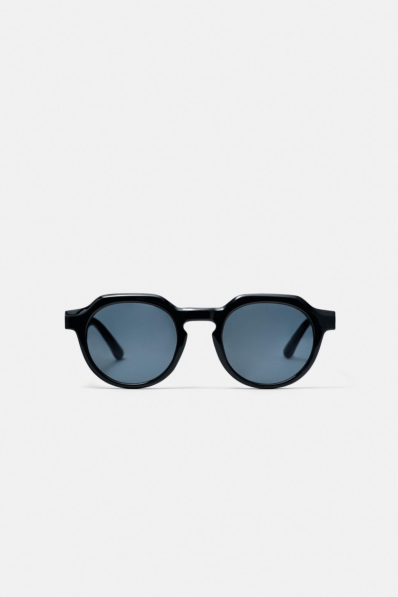Tortoiseshell effect sunglasses — Black
