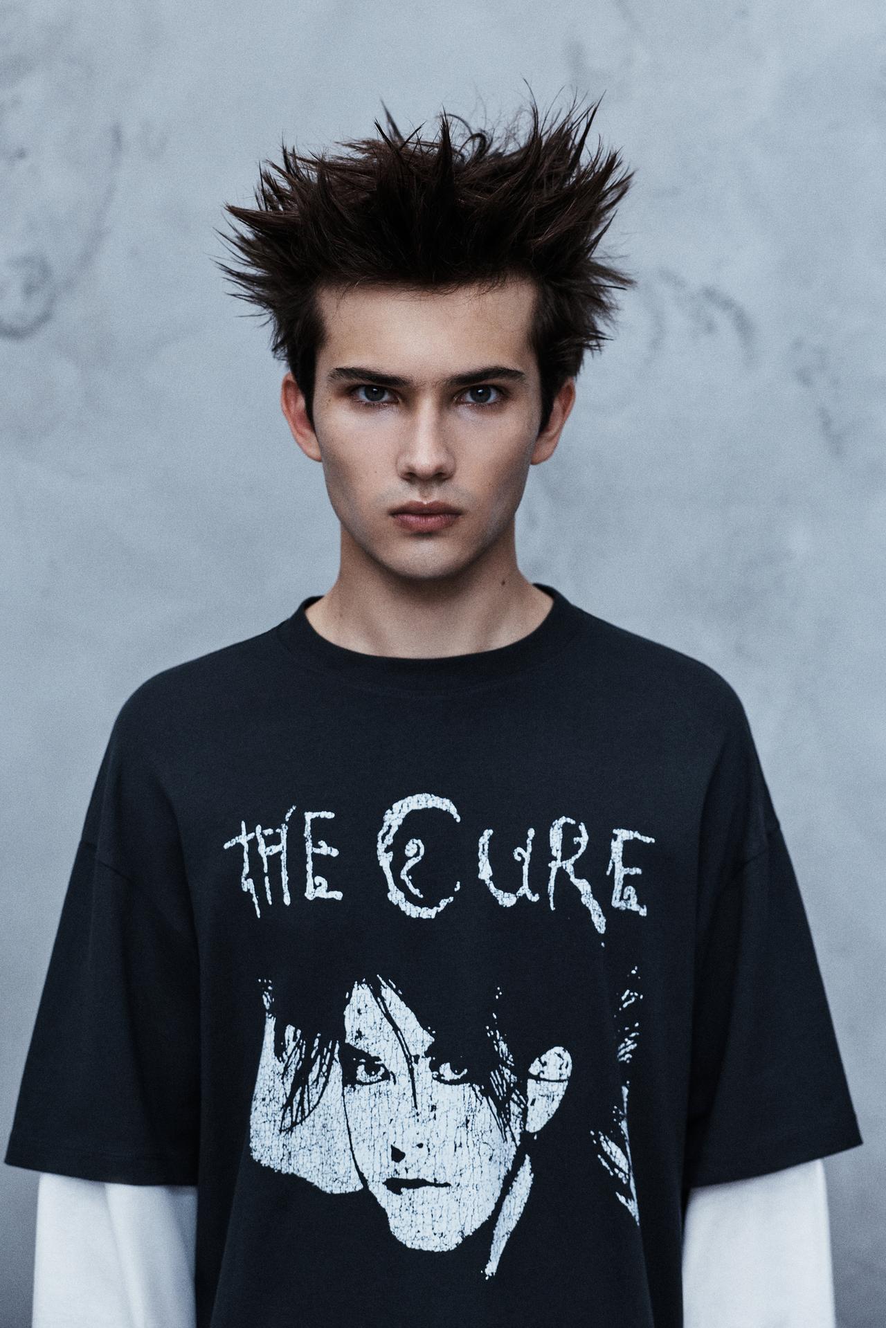 The Cure double sleeve T-shirt — Dark anthracite