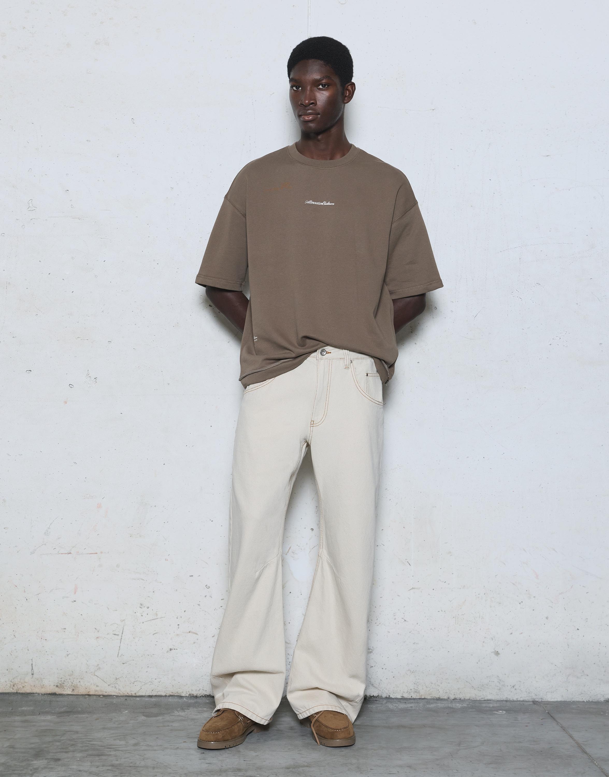 Worker trousers — Ecru