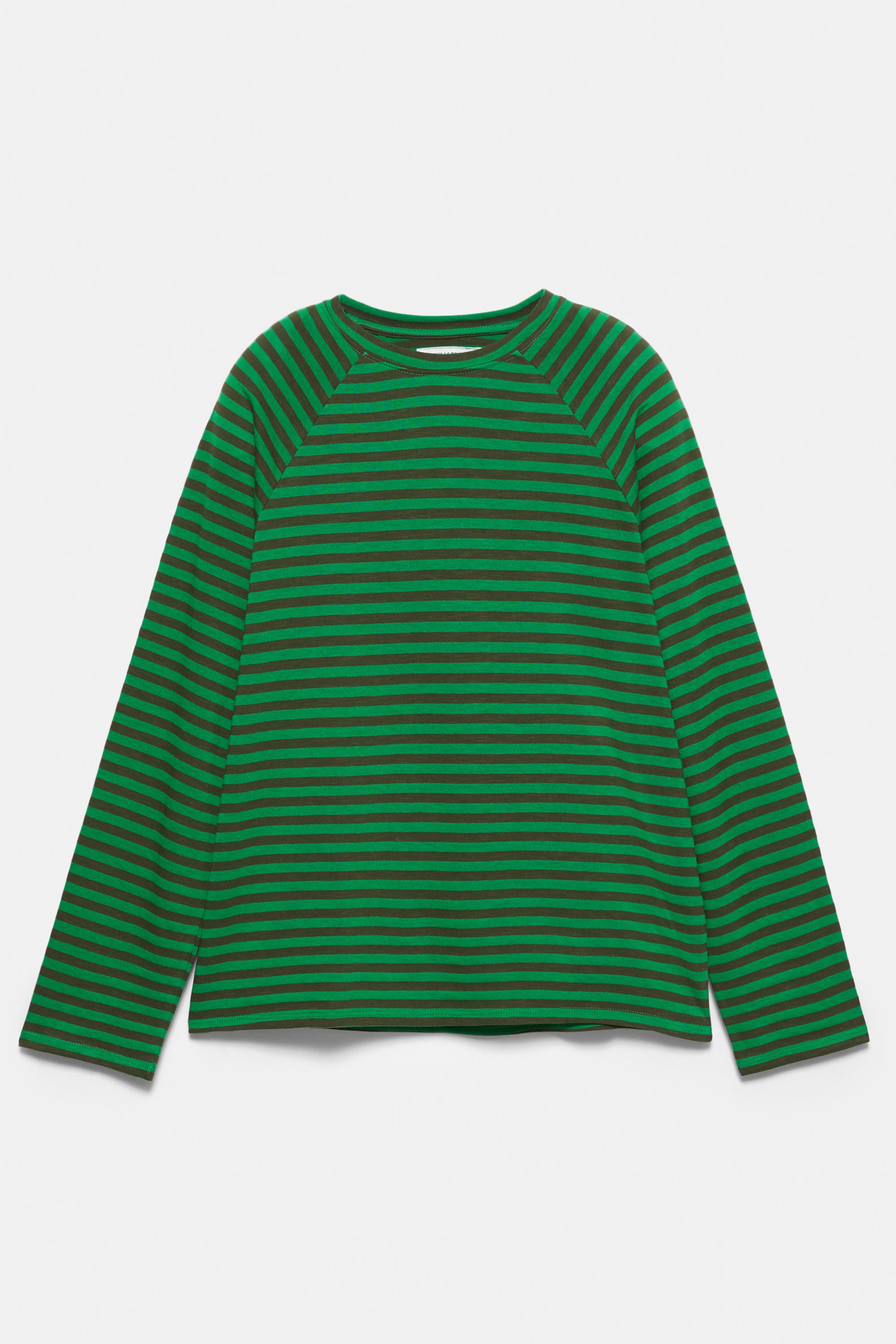 Long-sleeve striped T-shirt