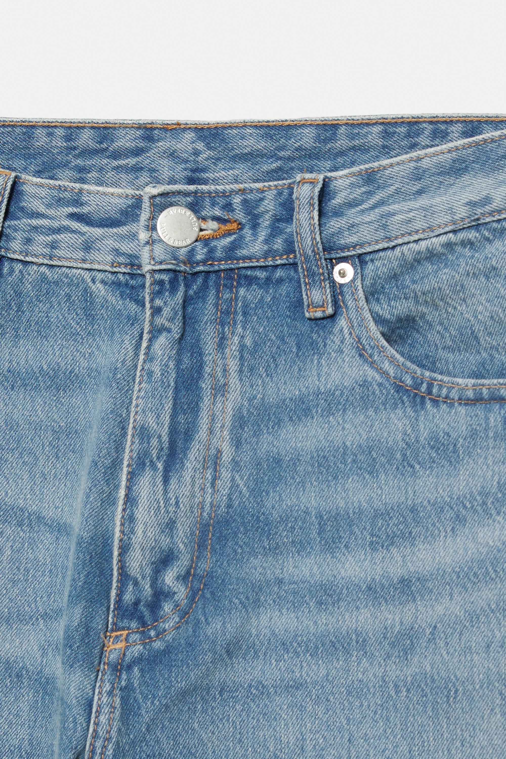 Straight-leg jeans — Medium blue