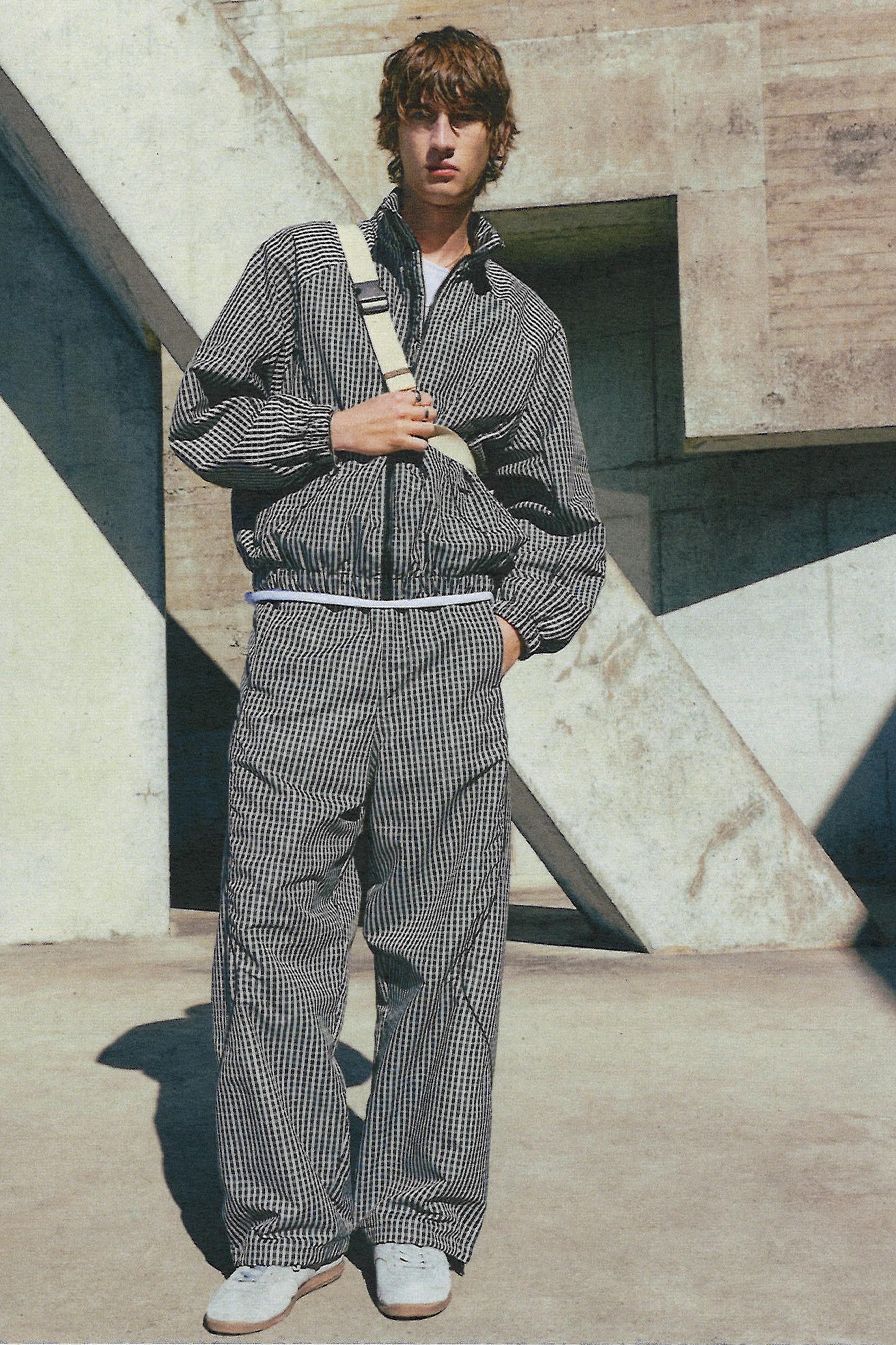 STWD sports joggers — Black/White