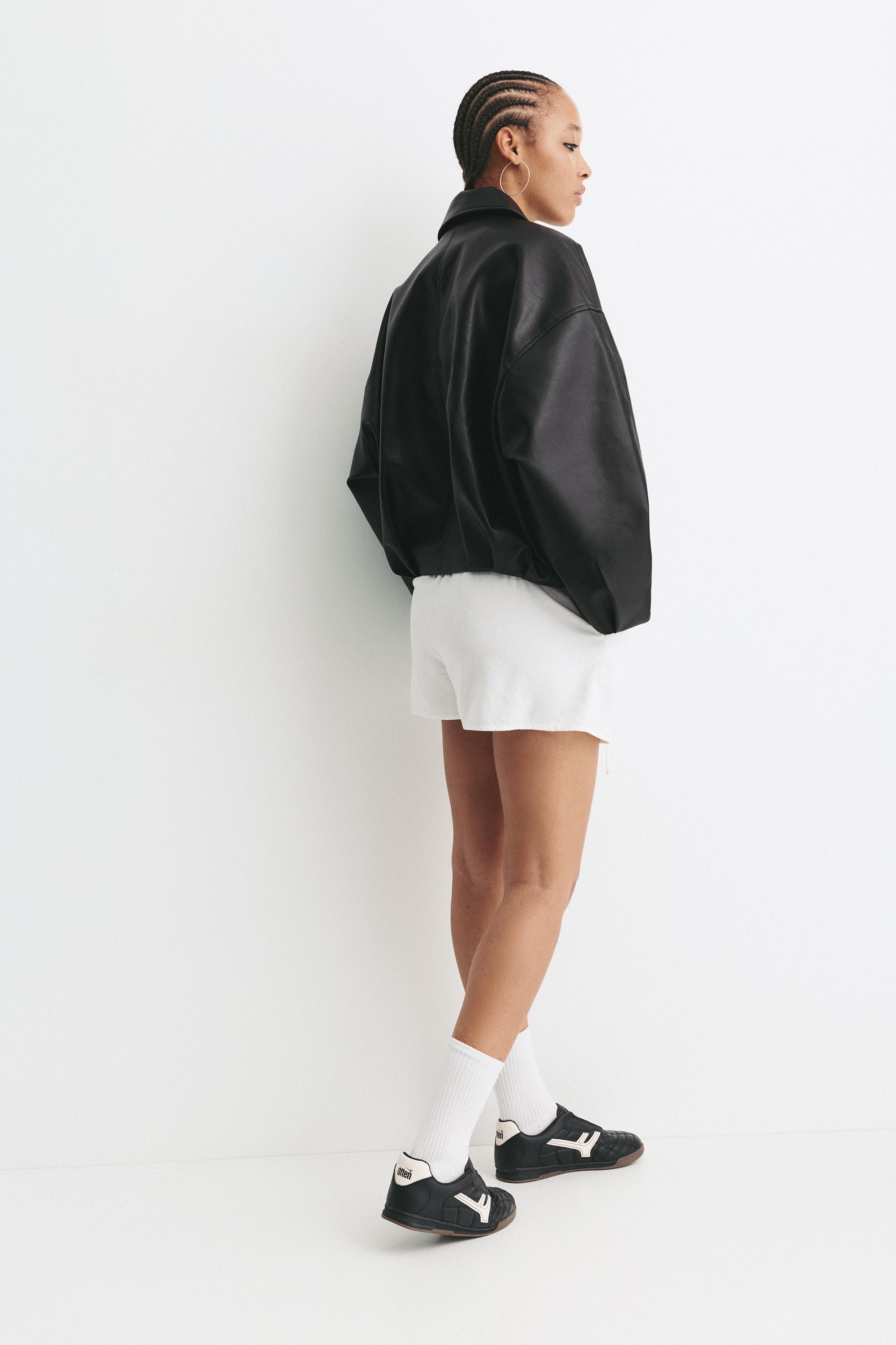 Suni deri balon ceket - Görsel 18