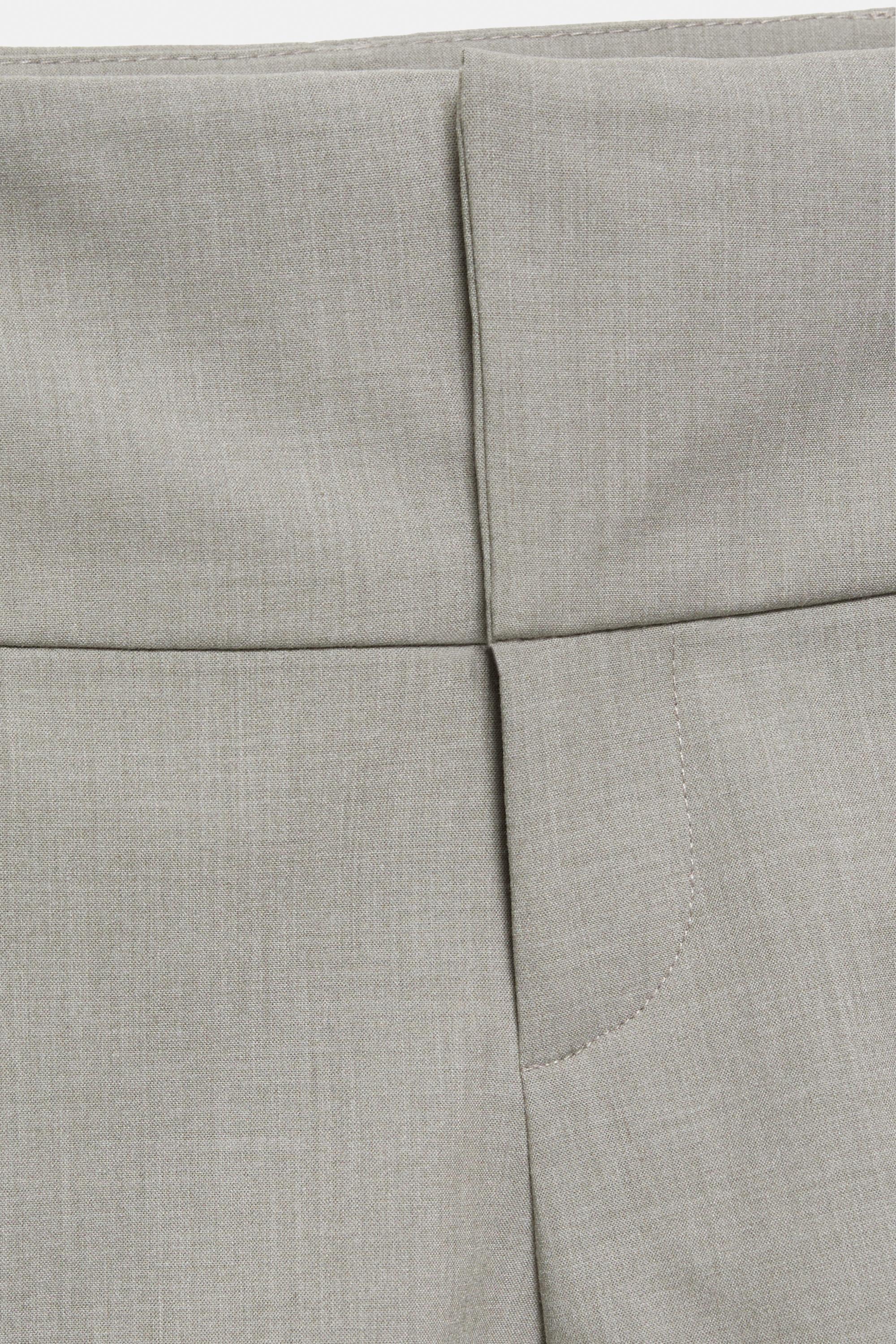 Tailored fit mini shorts — Grey marl