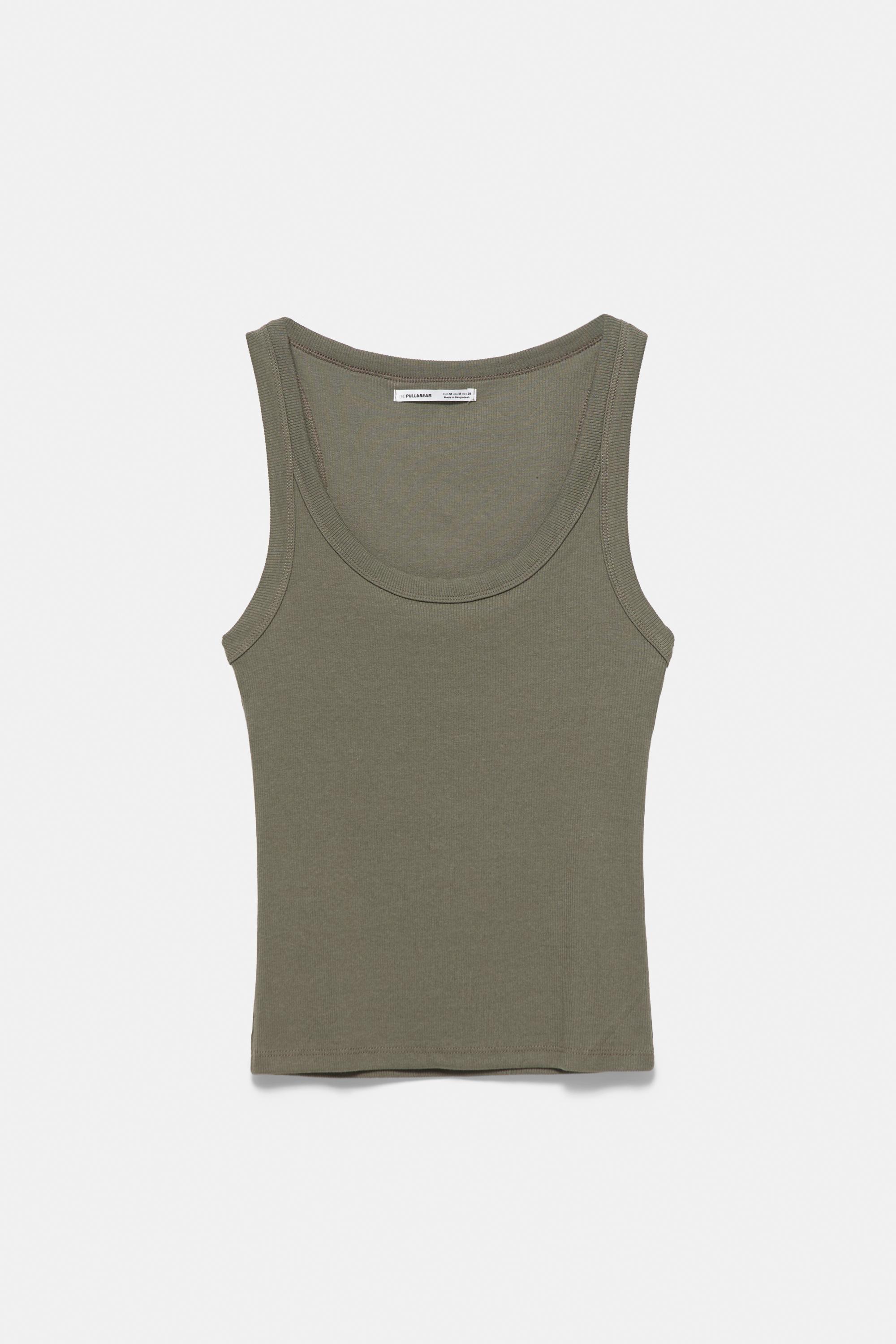 Basic tank top — Khaki
