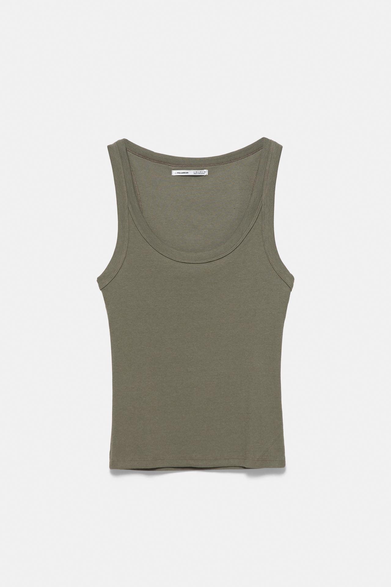 Basic tank top — Khaki