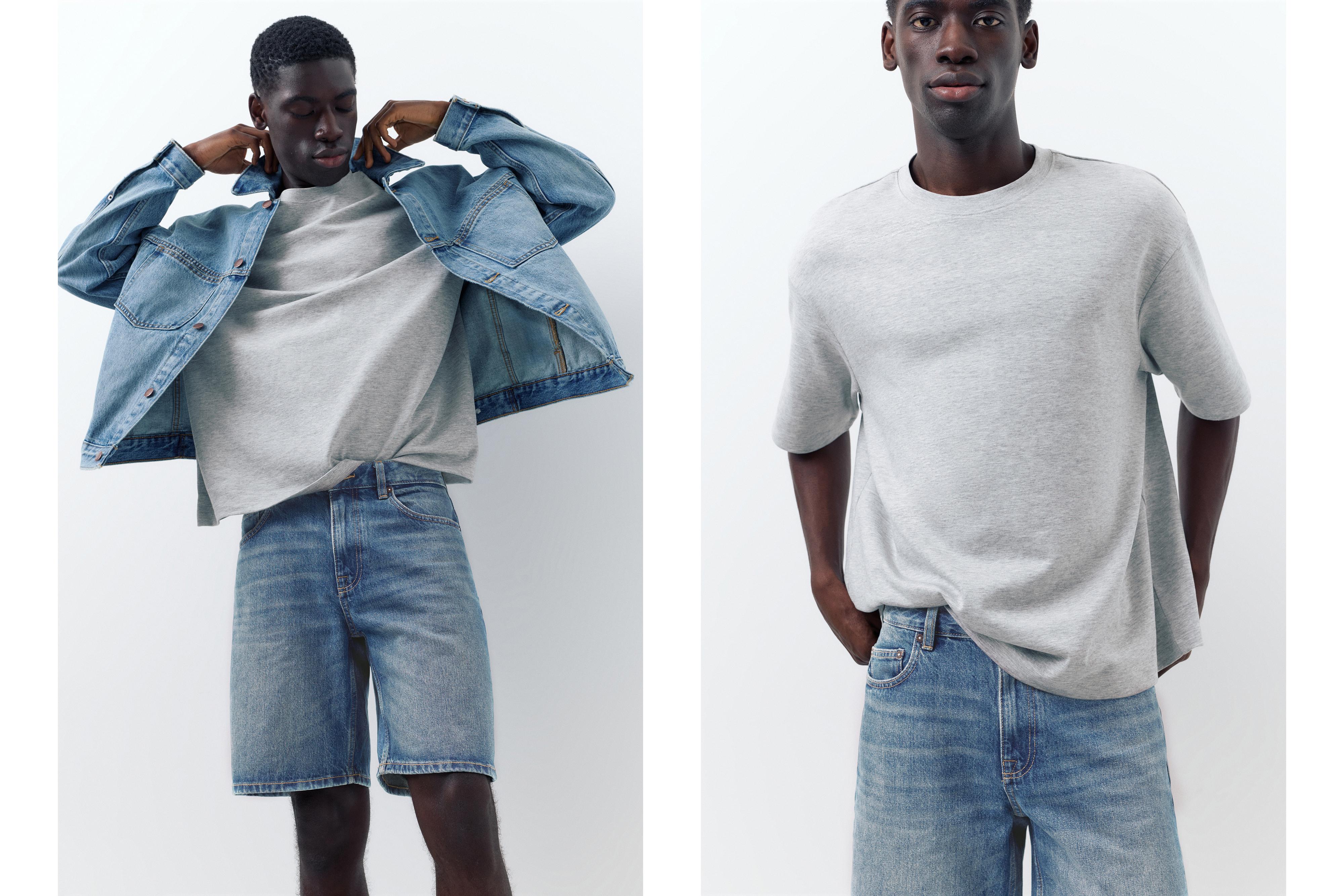 Standard denim Bermuda shorts — Medium blue