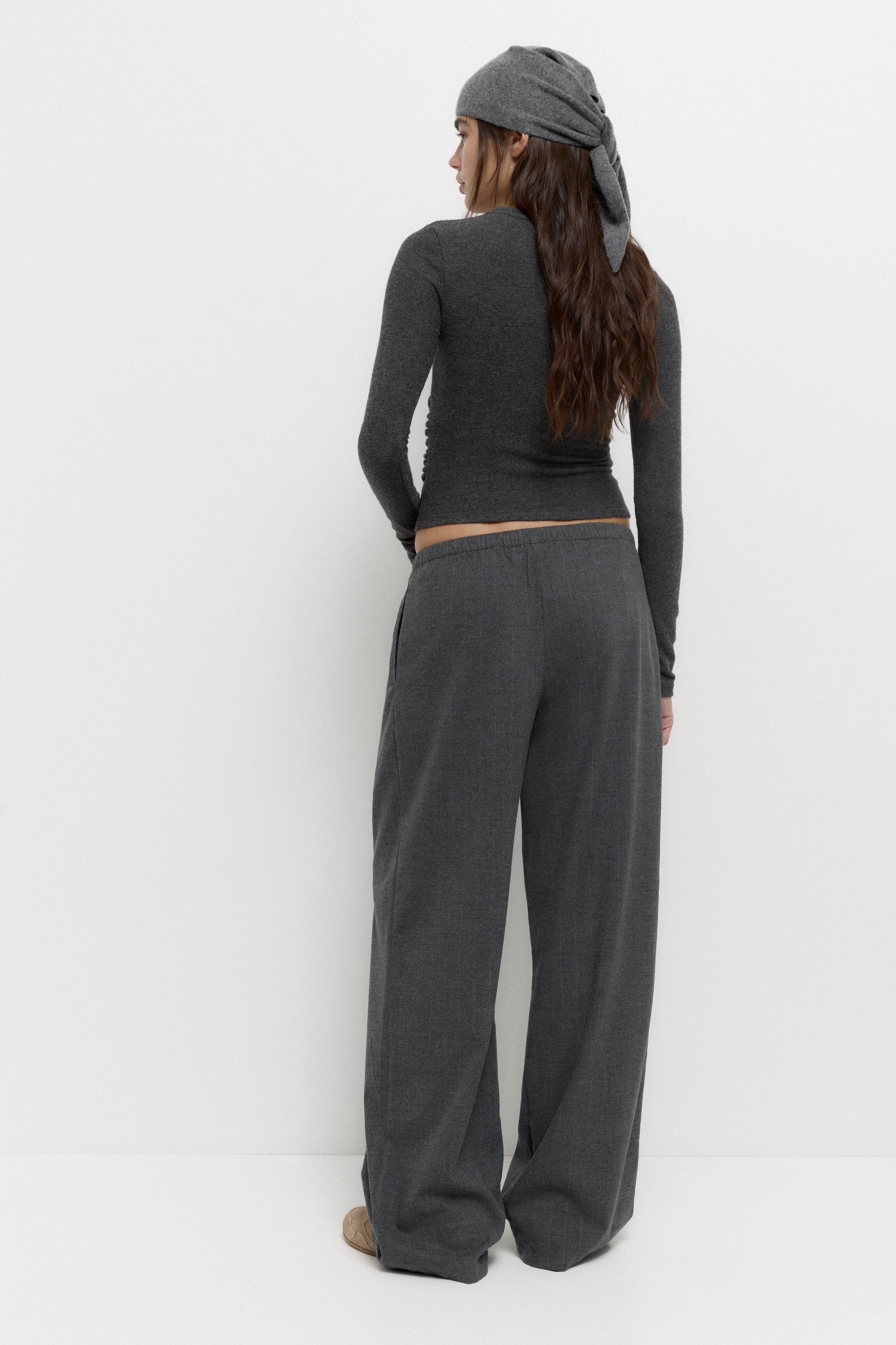 Büzgülü yumuşak dokulu tişört - Görsel 52