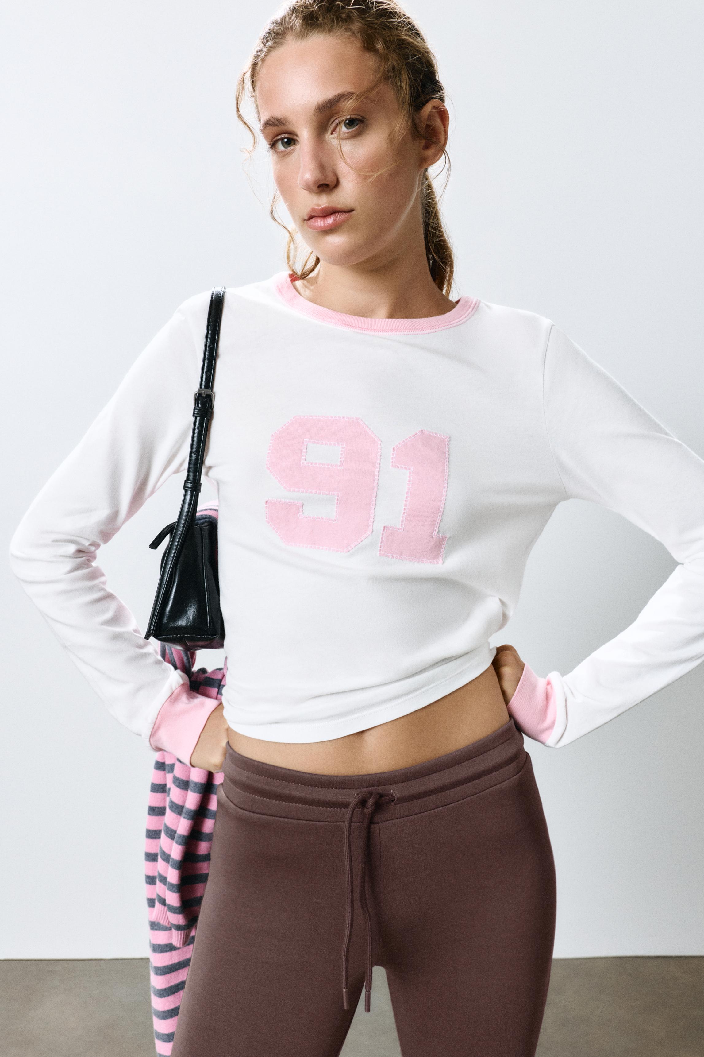 Modal flared trousers — Brown