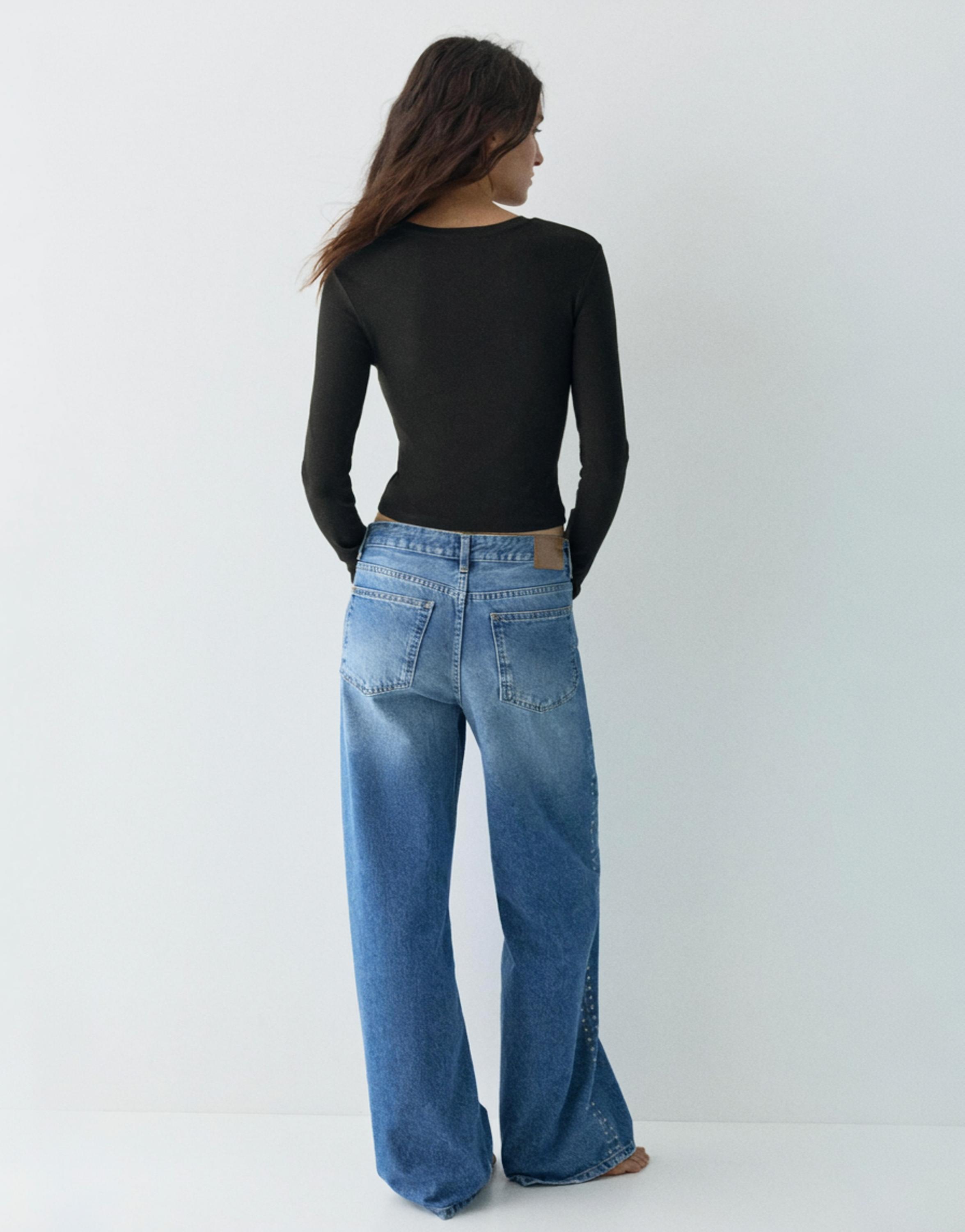 Vücuda oturan uzun kollu t-shirt - Görsel 19