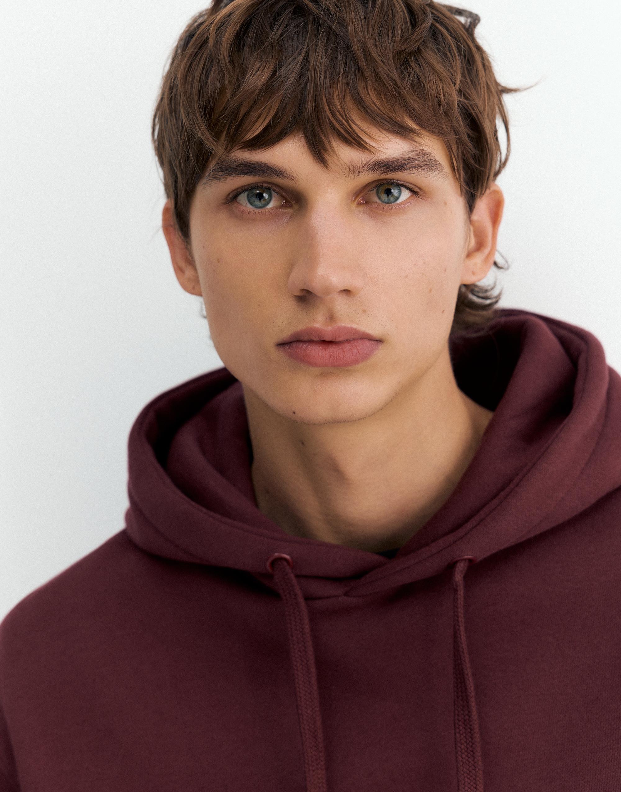 Basic hoodie — Burgundy
