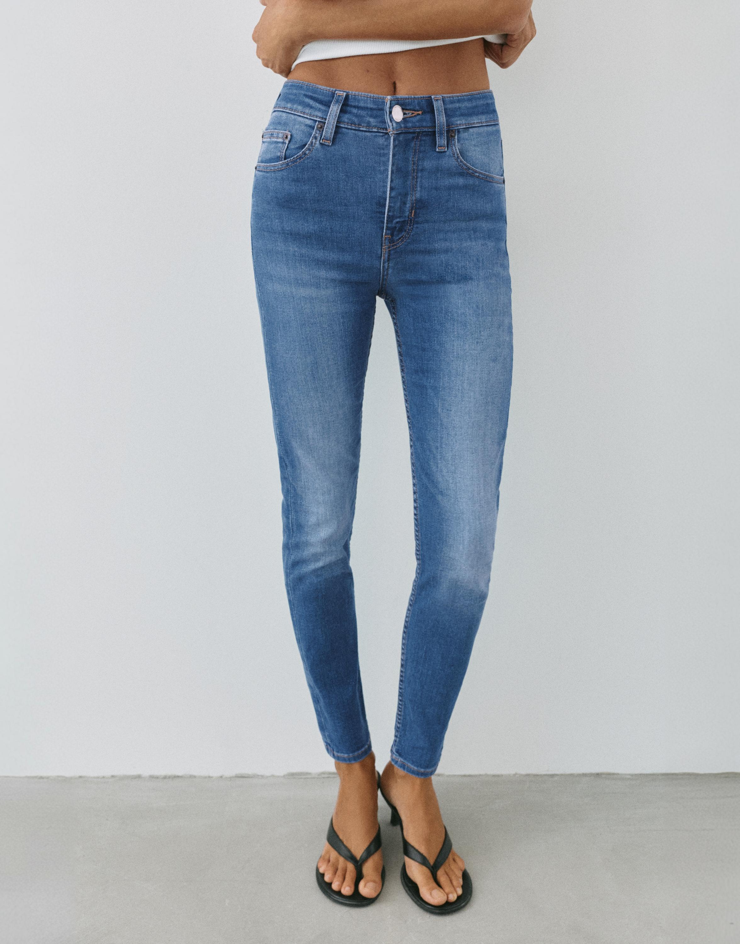 High-waist skinny jeans — Indigo