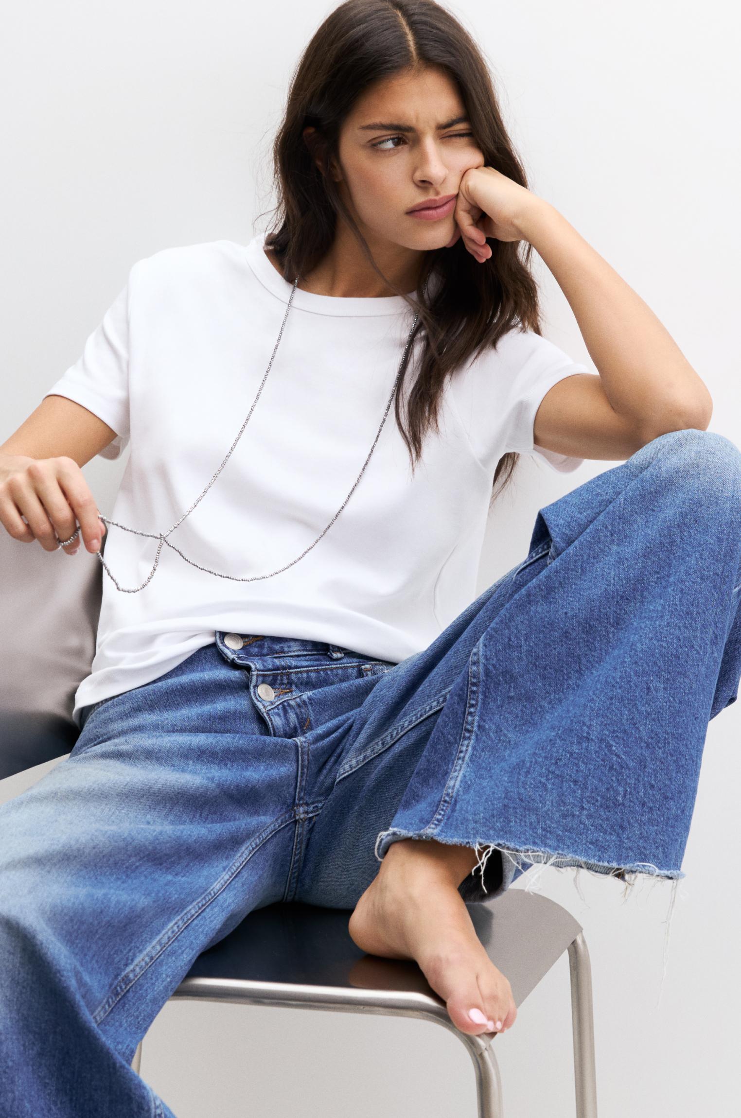 Basic short sleeve T-shirt — White