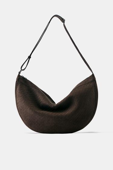 Woven tote bag — Brown 1