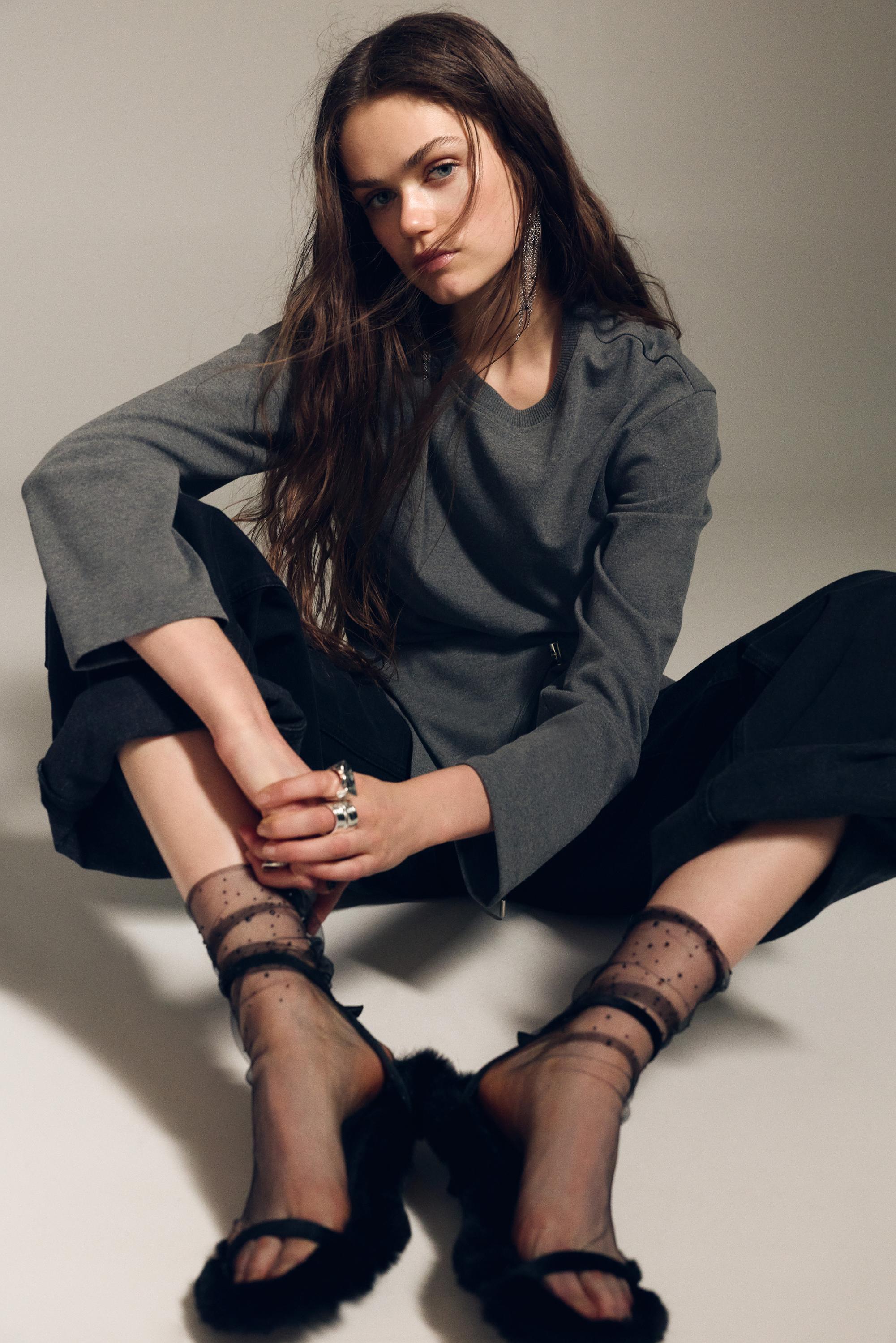 Uzun kollu aplike top - Görsel 18