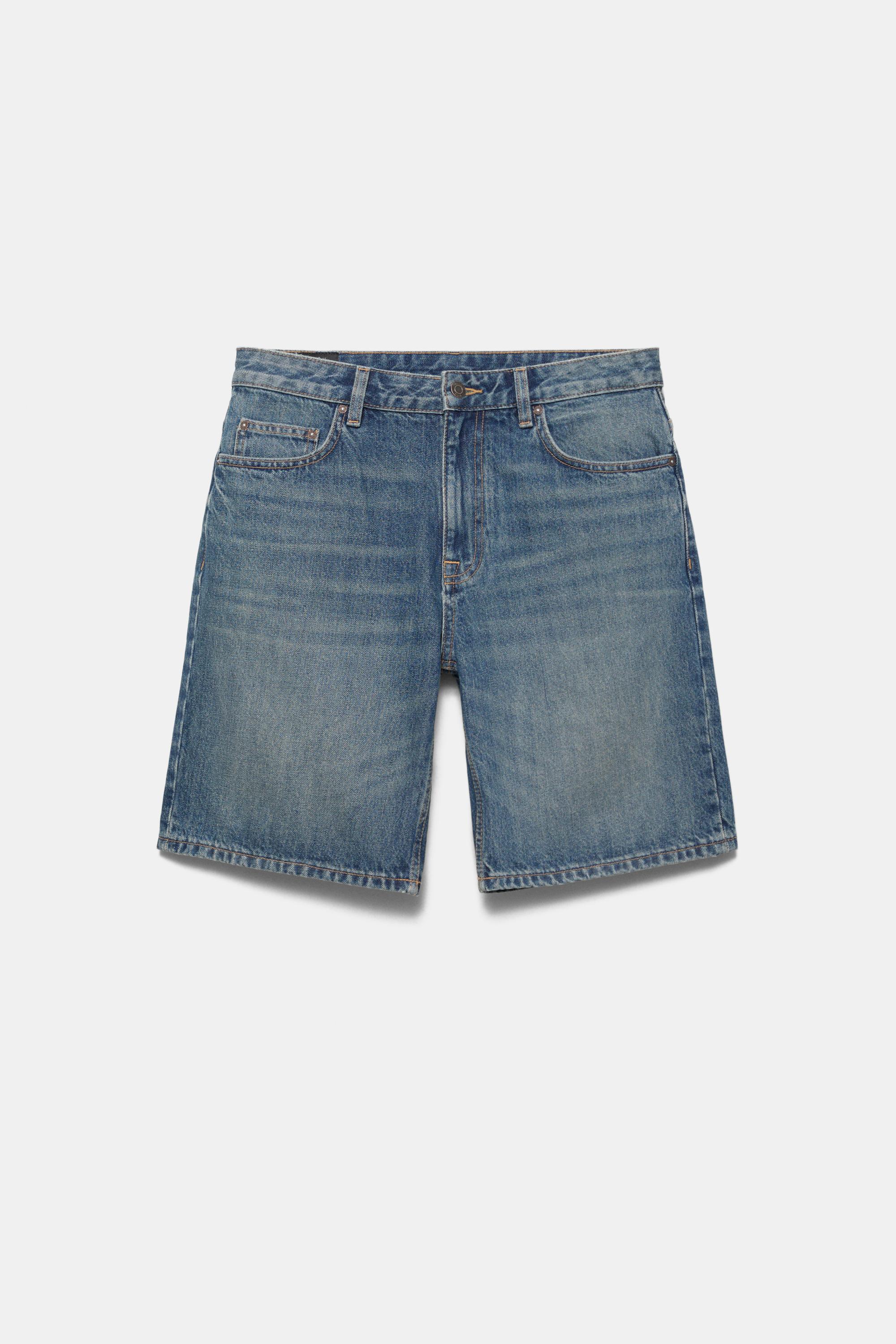 Standard denim Bermuda shorts — Medium blue