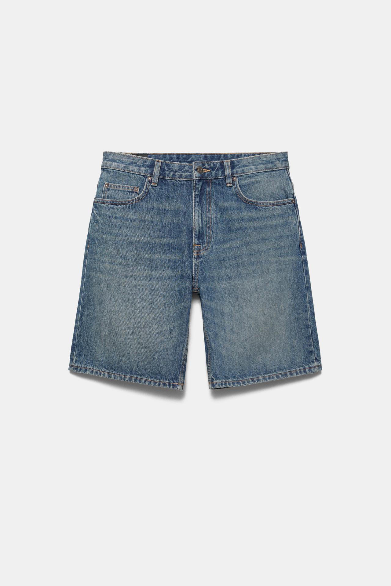 Standard denim Bermuda shorts — Medium blue