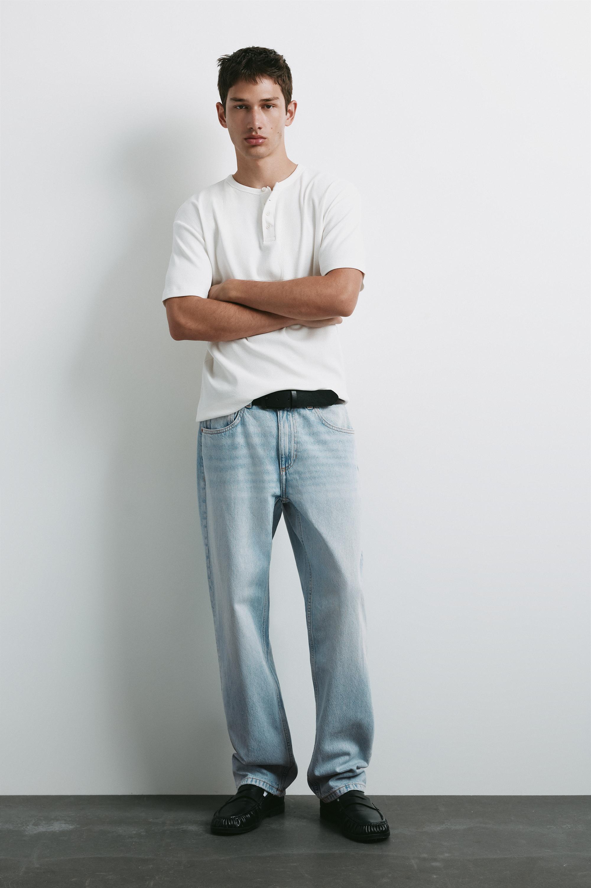 Straight-leg jeans — Pale indigo
