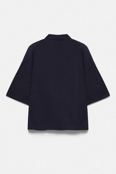 Short sleeve graphic polo shirt — Dark blue 6