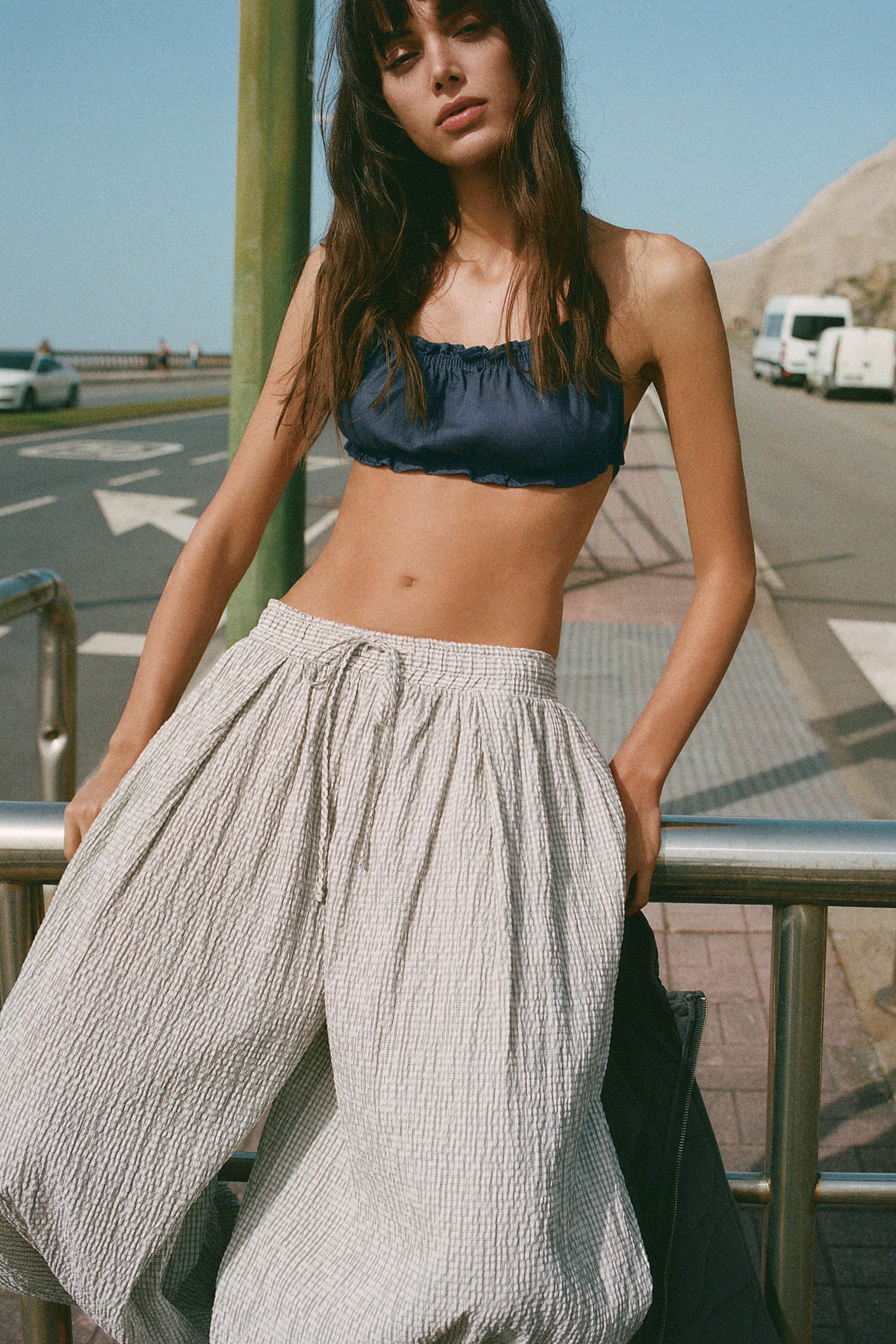 Pumphose Mit Karomuster