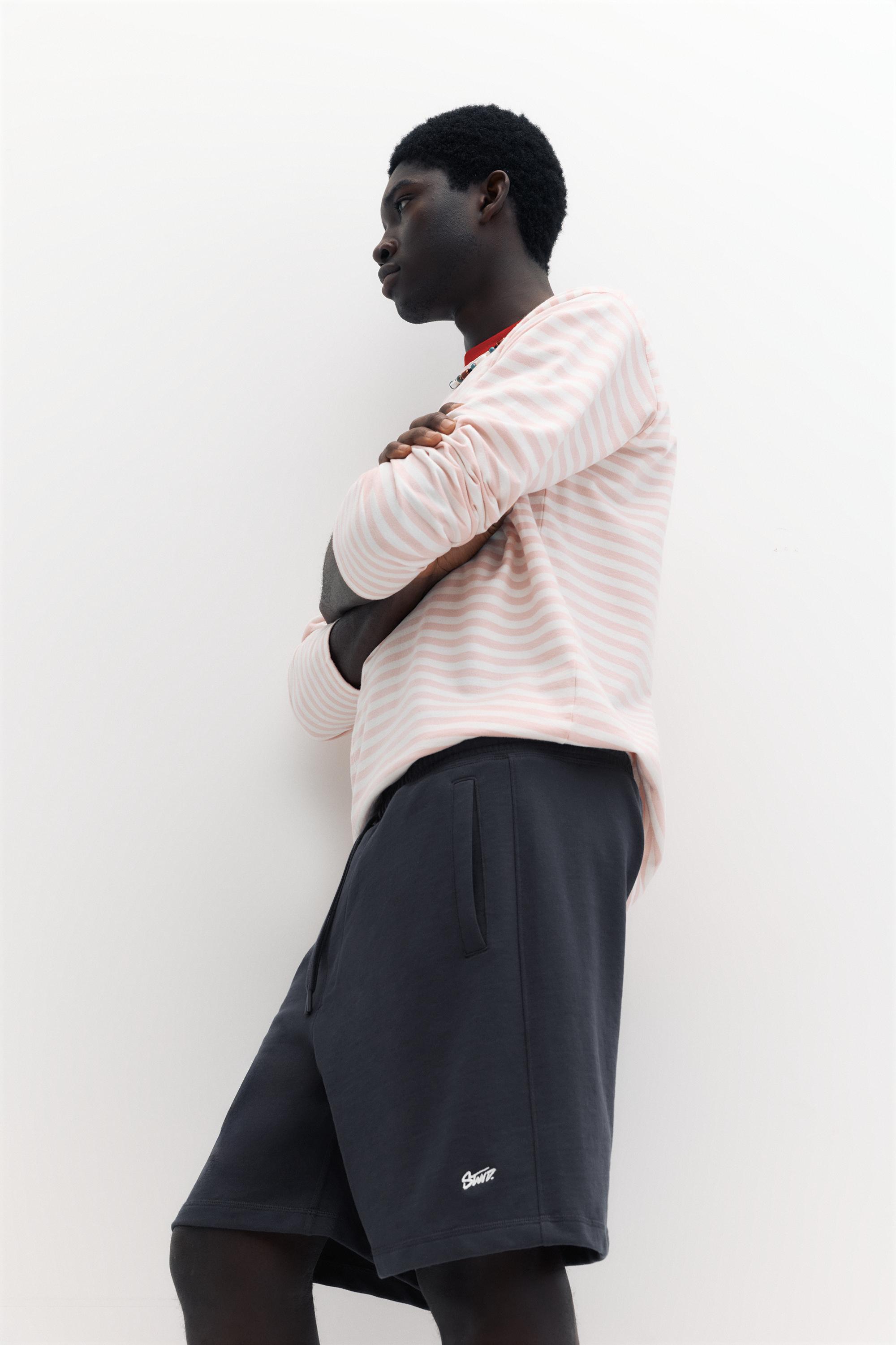 STWD jogger Bermuda shorts — Navy