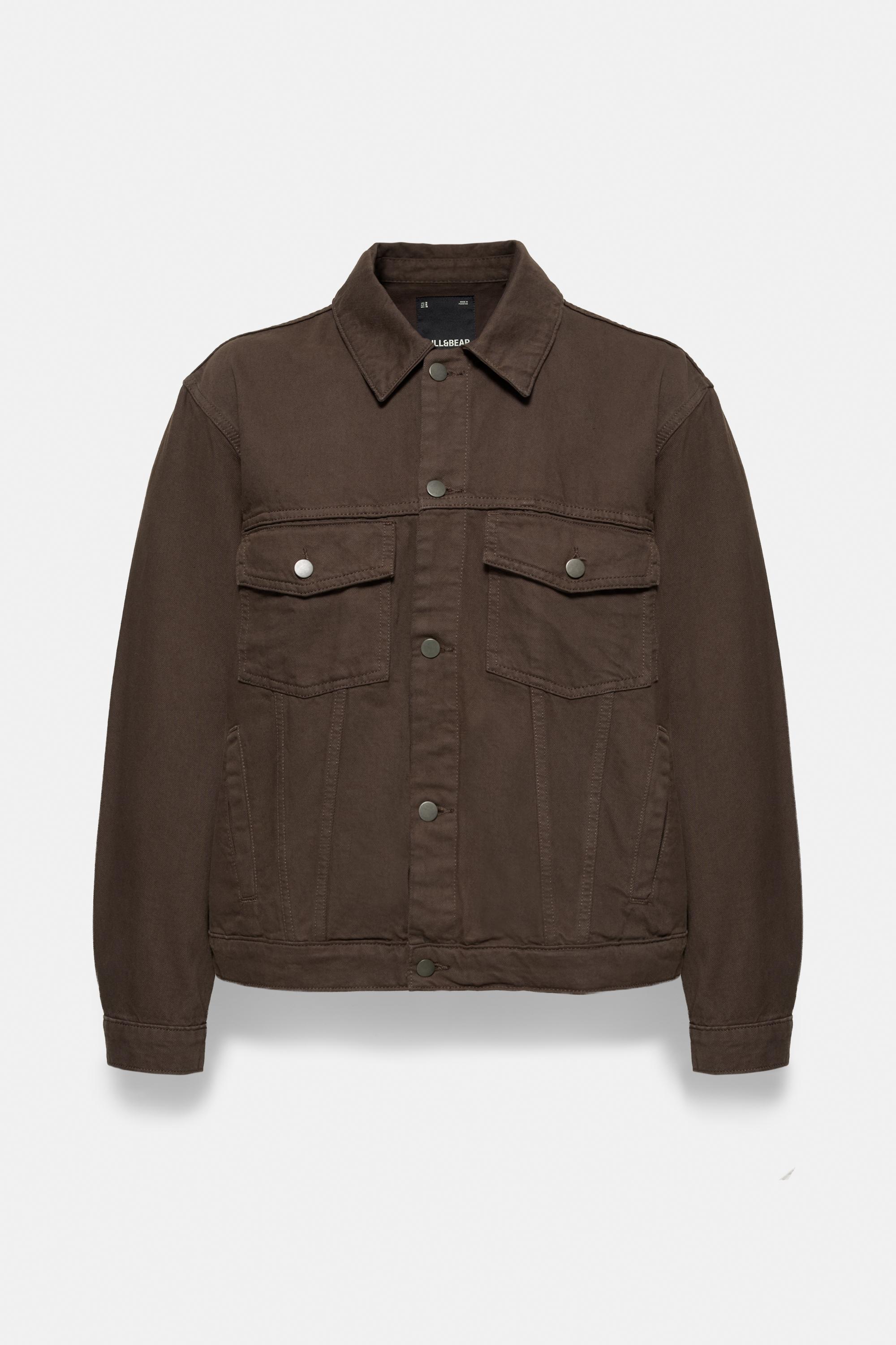 Trucker denim jacket — Brown