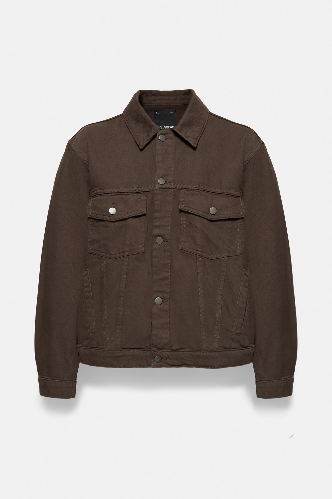 Trucker denim jacket — Brown