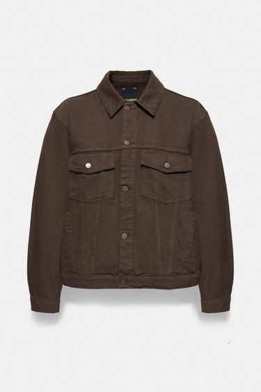 Trucker denim jacket — Brown 3