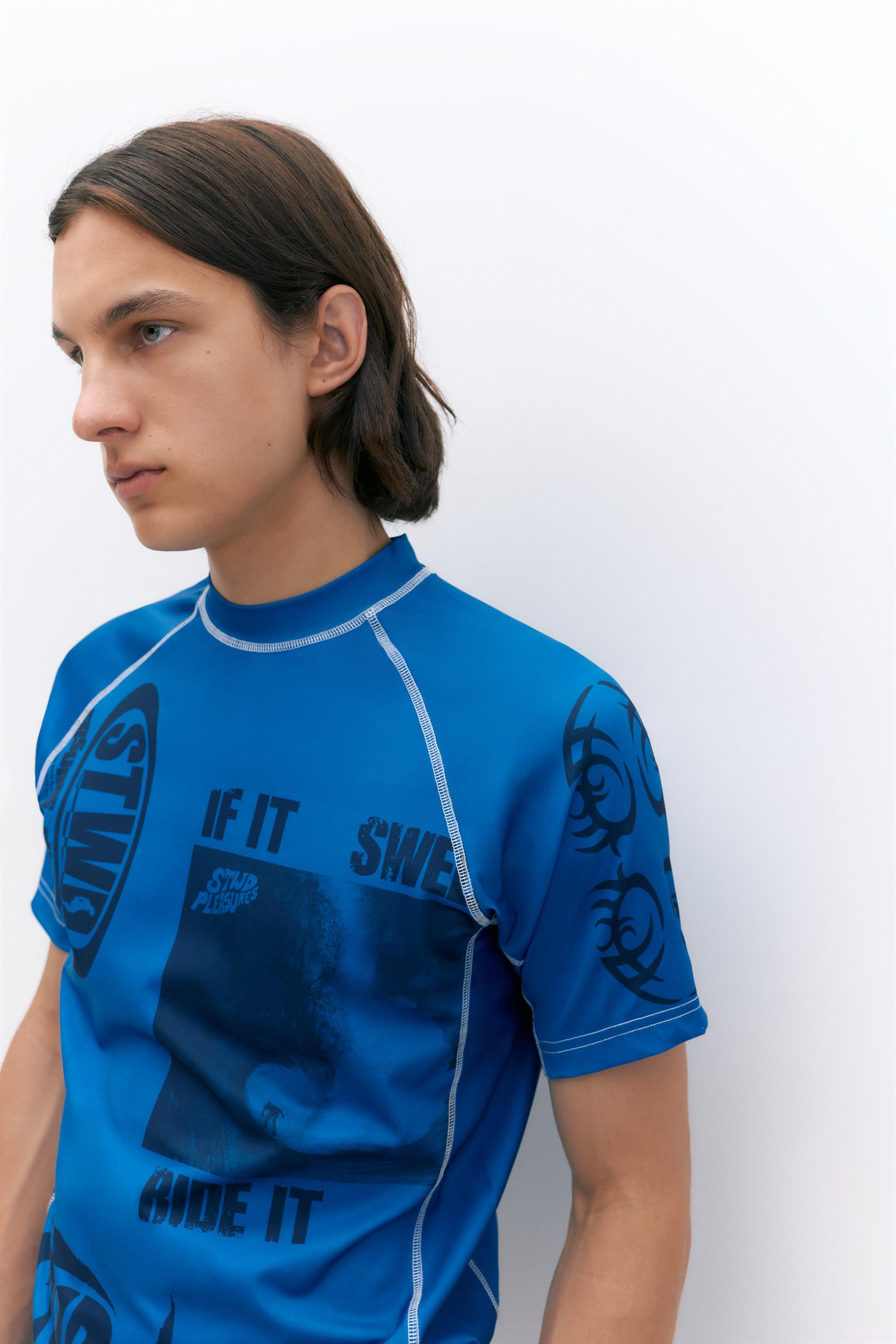 Pleasures x STWD T-shirt — Blue