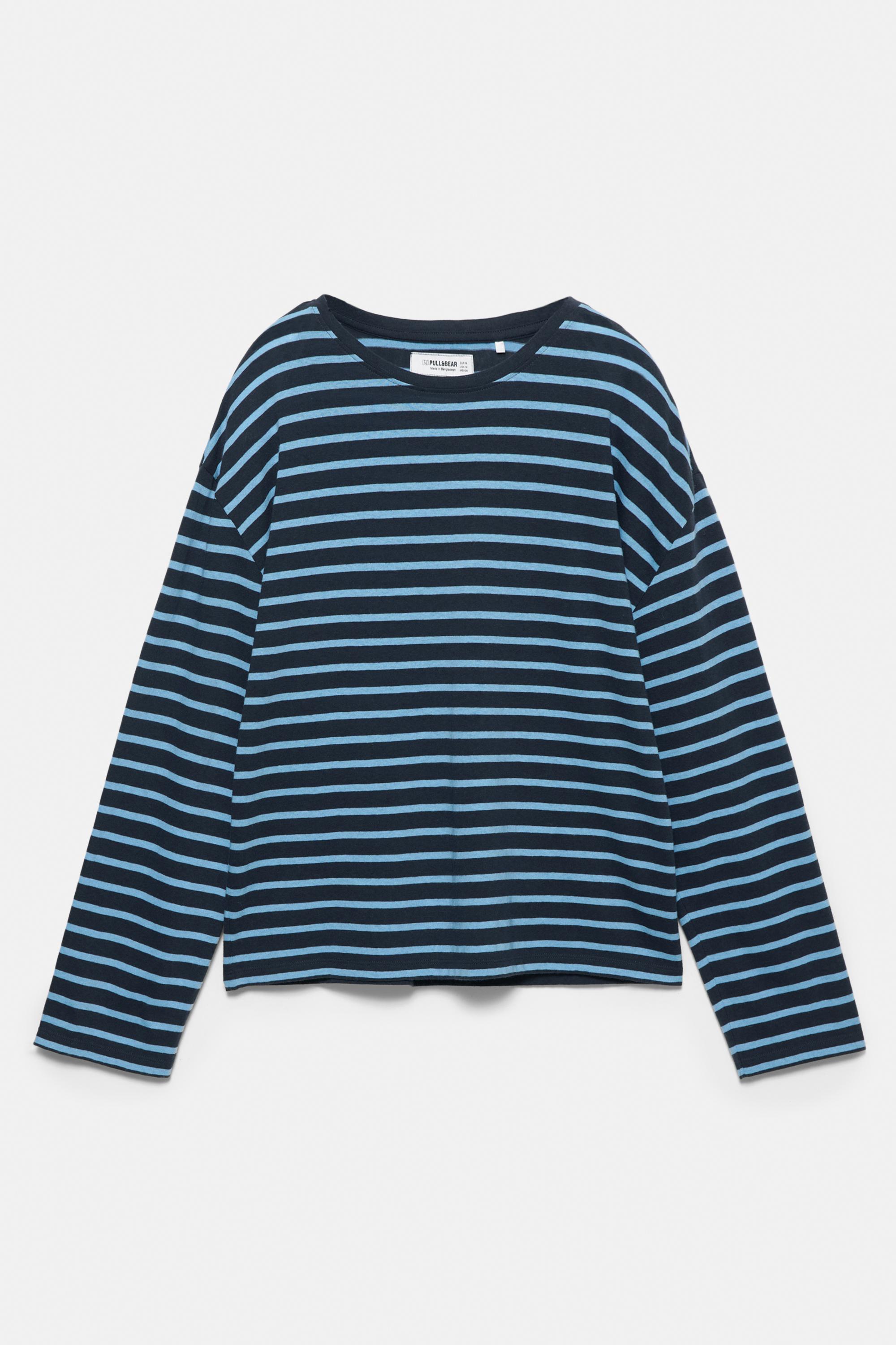 Çizgili uzun kollu t-shirt - Görsel 20