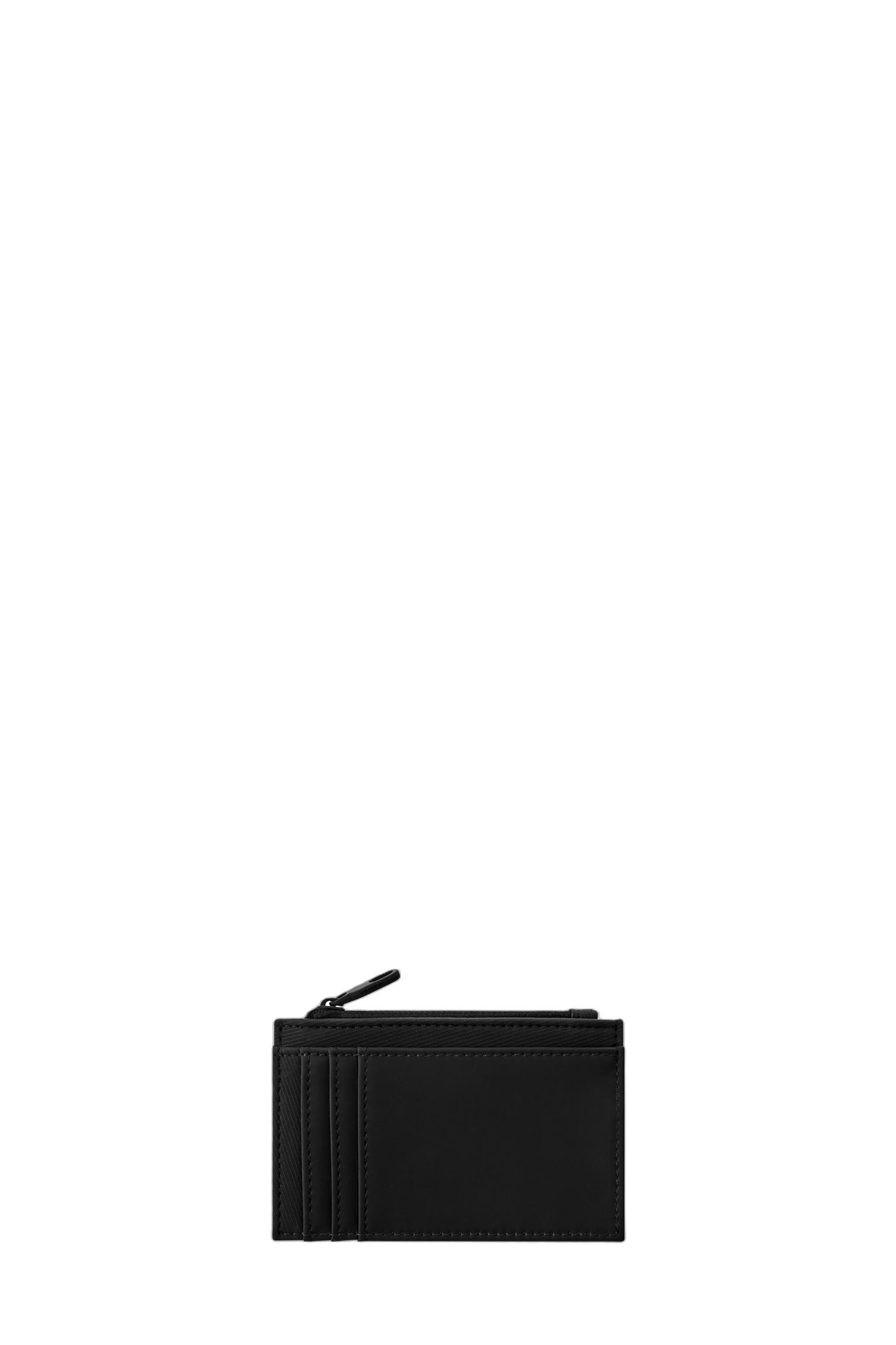 Rubberised card holder — Black