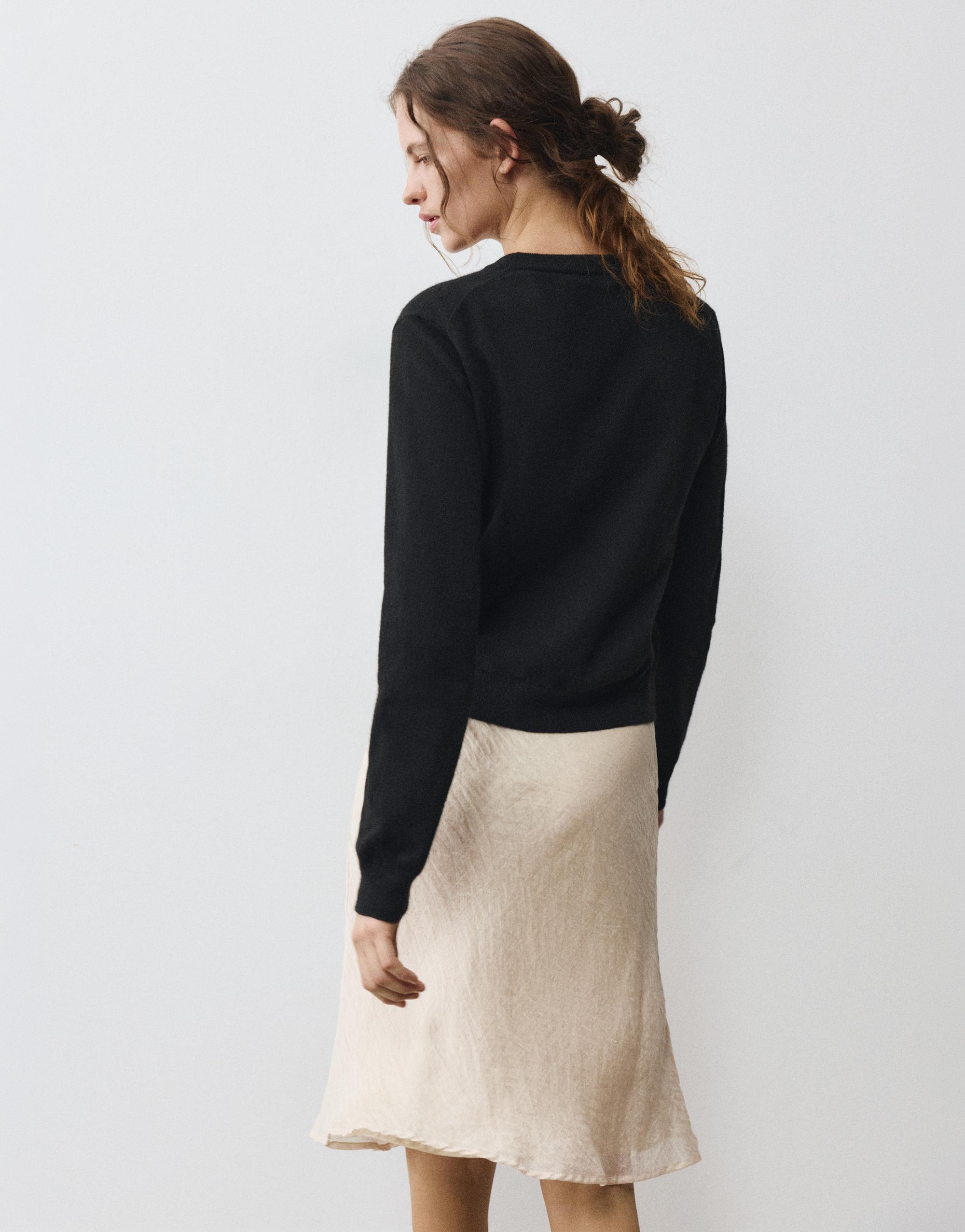 Soft knit jumper — Black