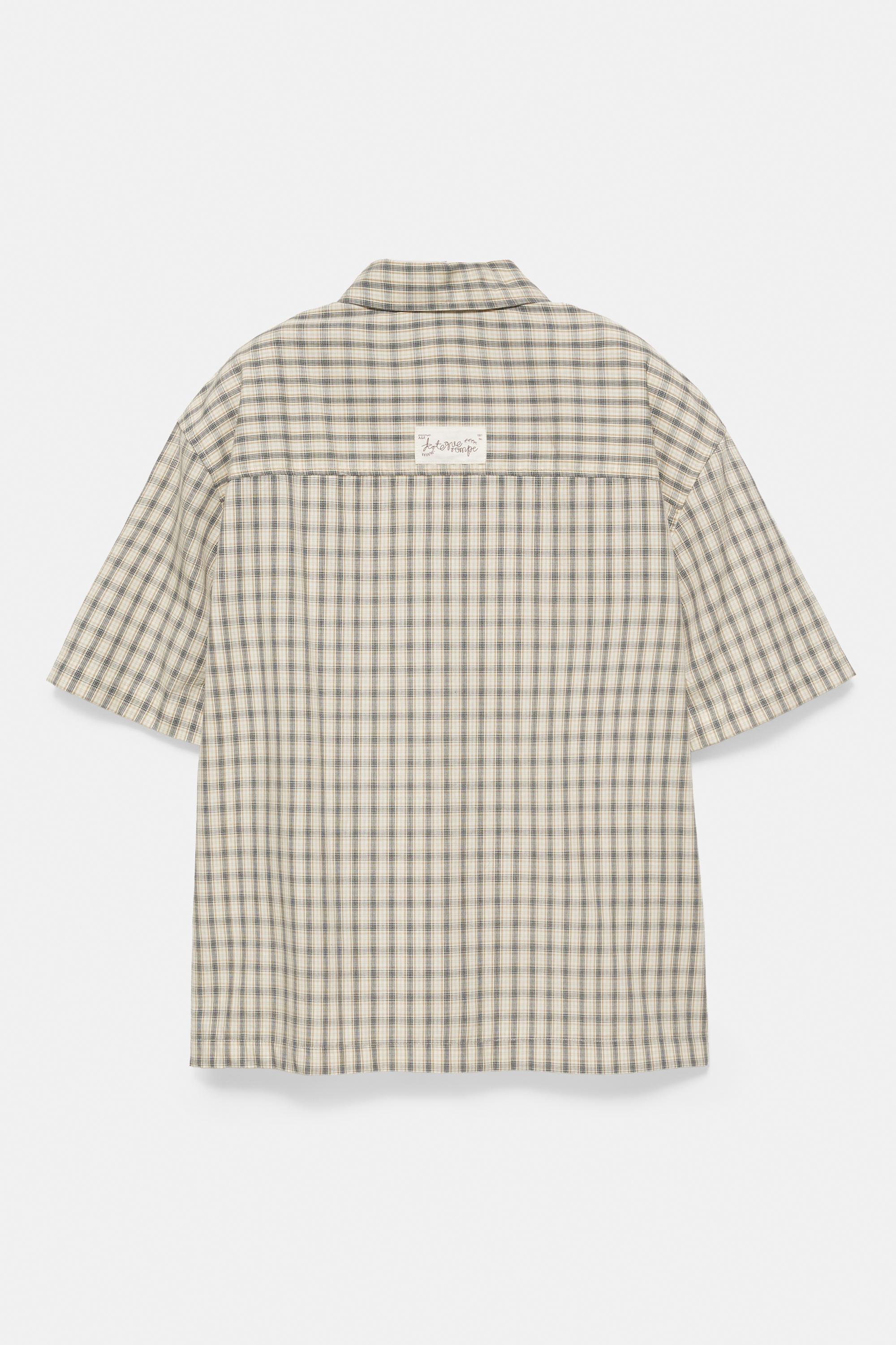 Pull&Bear Kareli kısa kollu gömlek