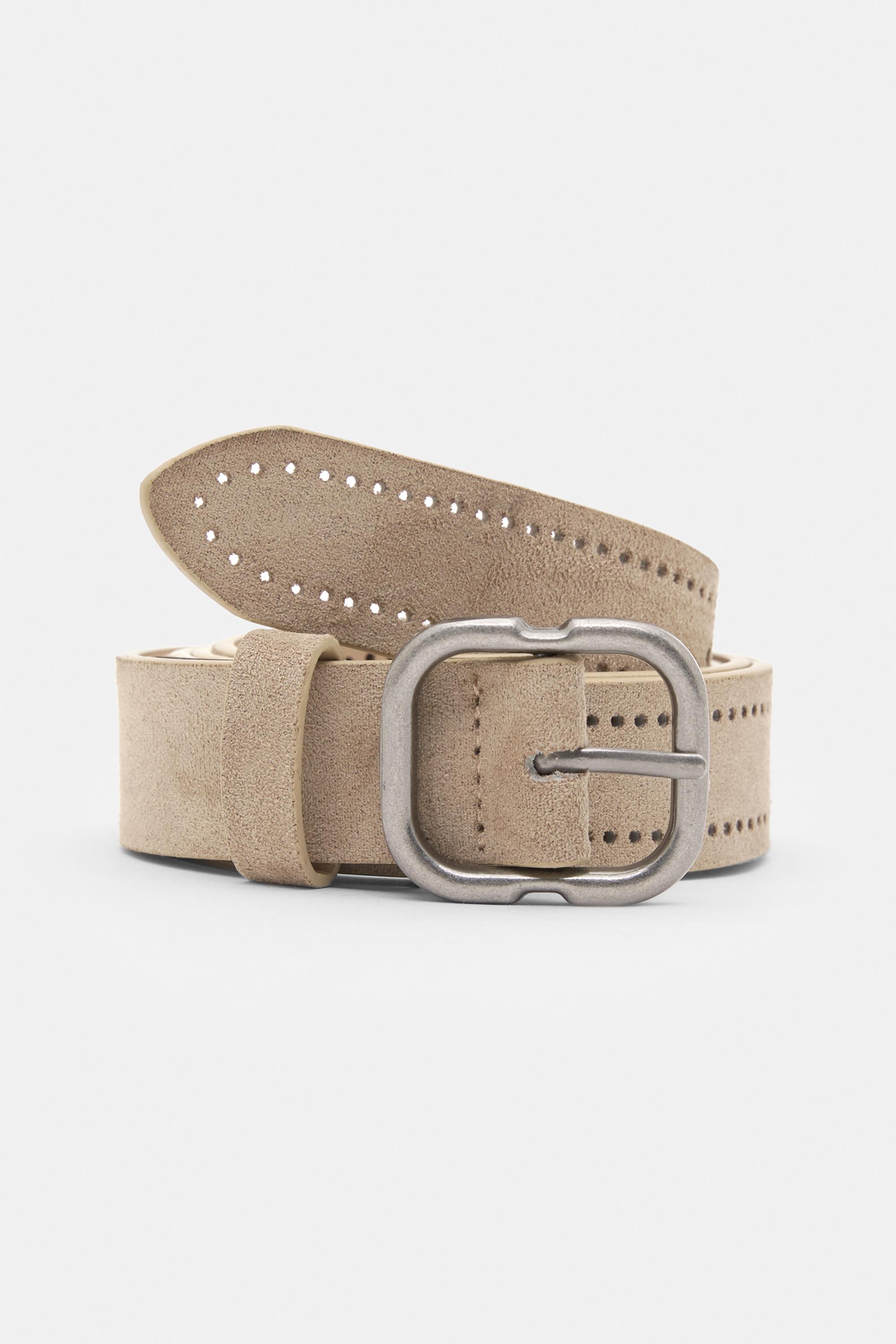 Gürtel Aus Wildlederimitat Mit Lochmuster