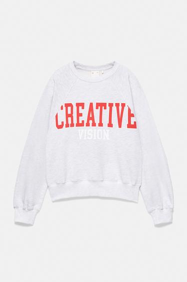 Creative graphic sweatshirt — Grey marl 3