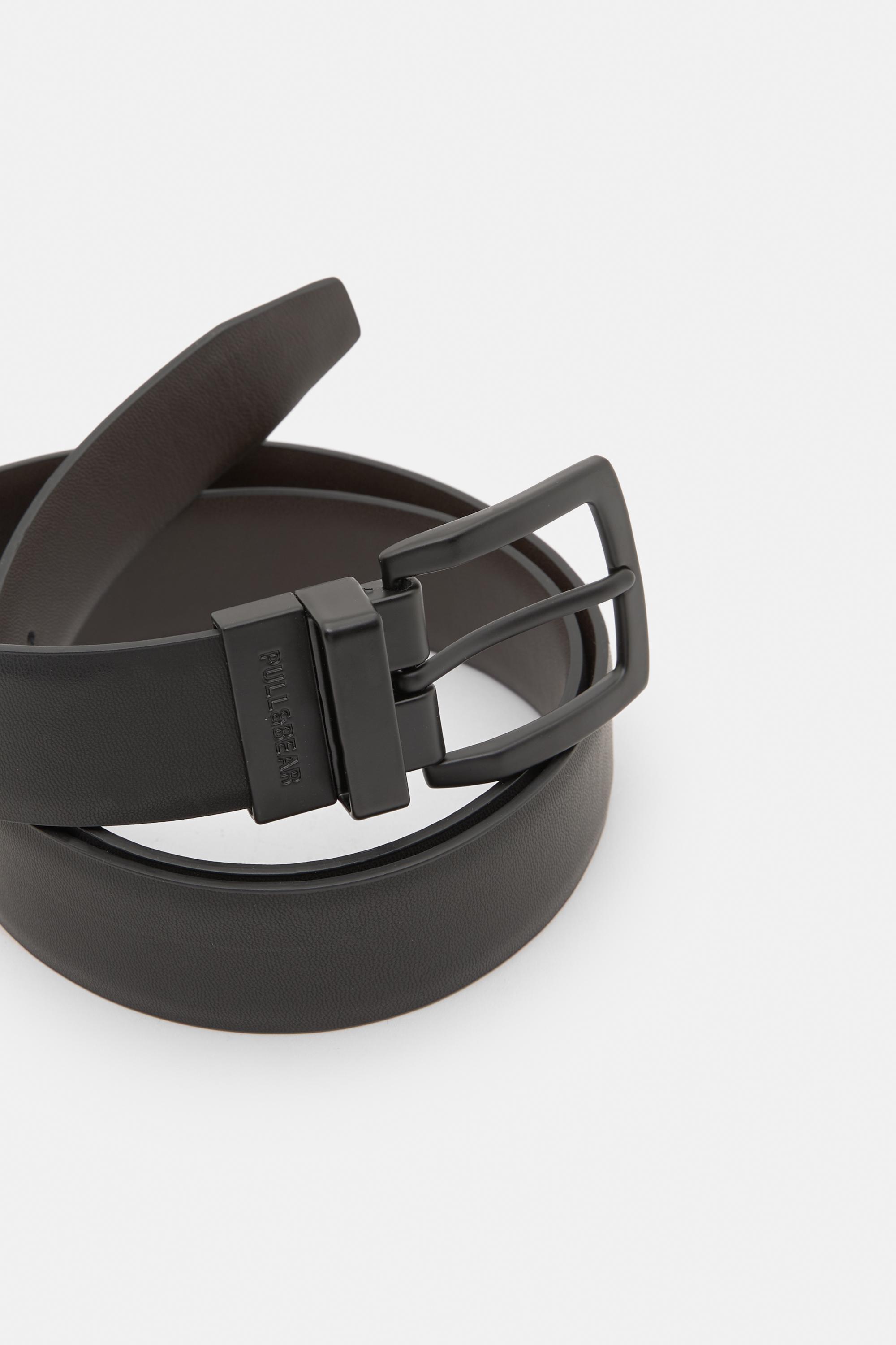Reversible leather effect belt — Others