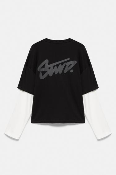 Double sleeve T-shirt — Black 7