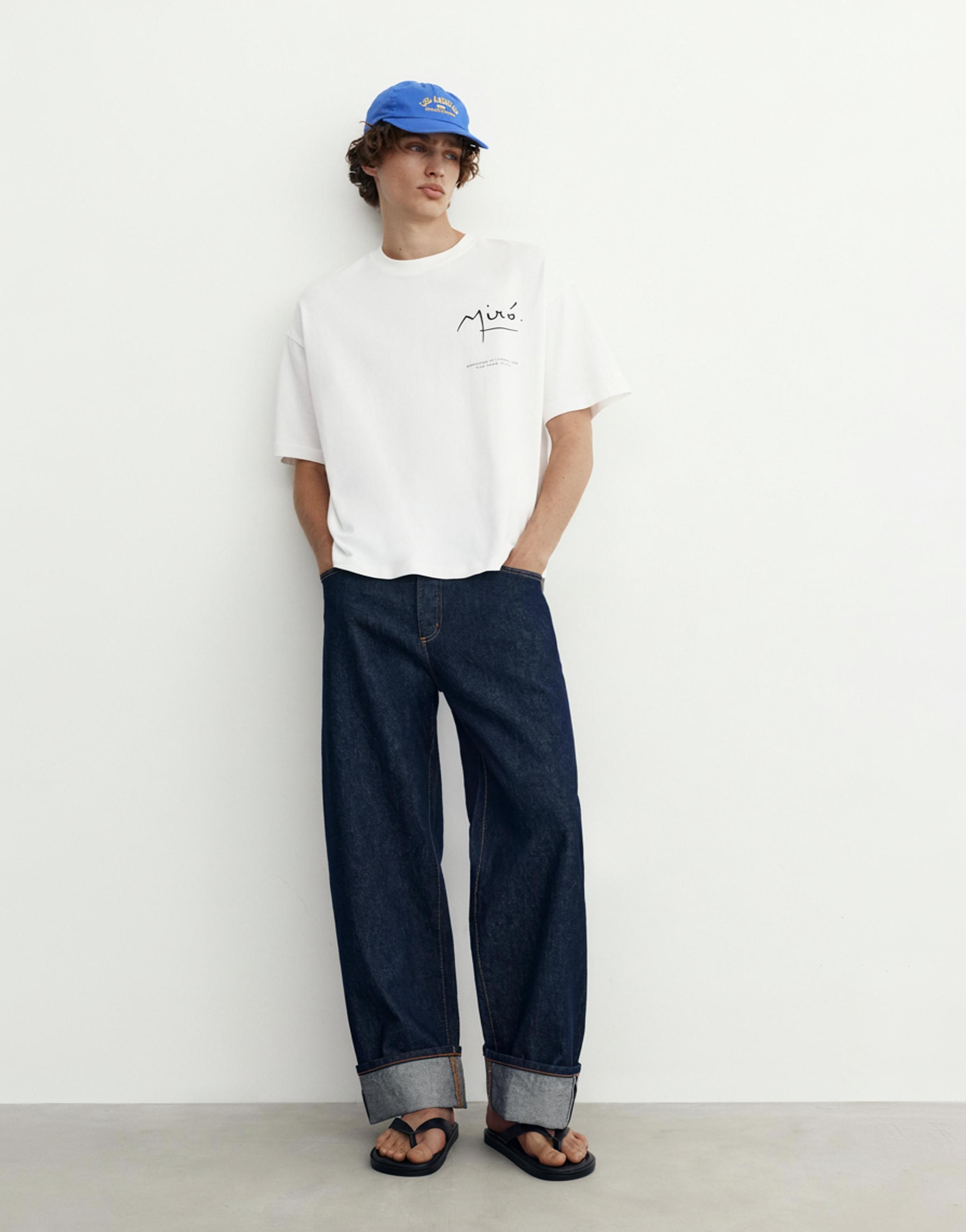 Relaxed fit Miró T-shirt — Off white