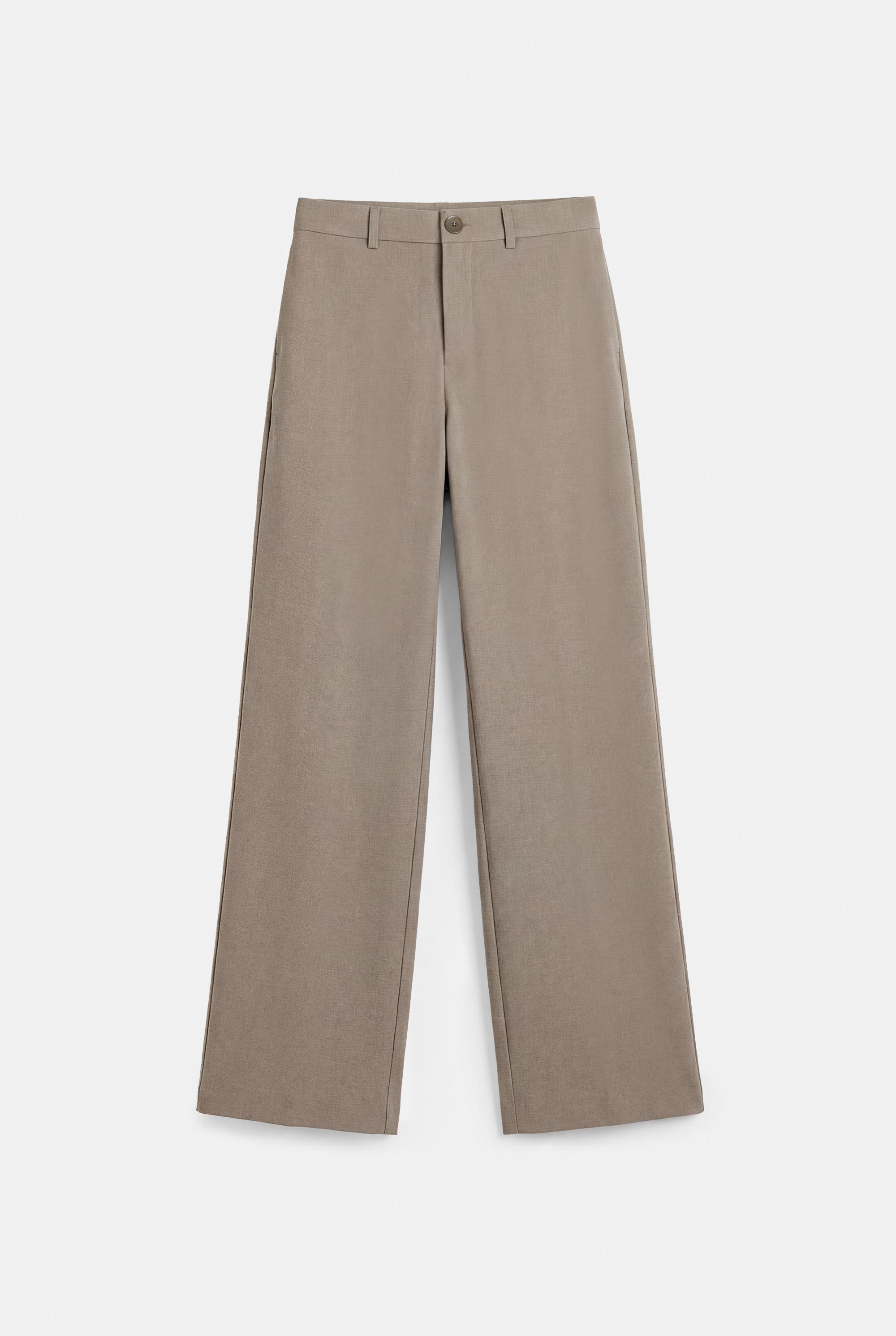 Straight-leg smart trousers — Mole brown