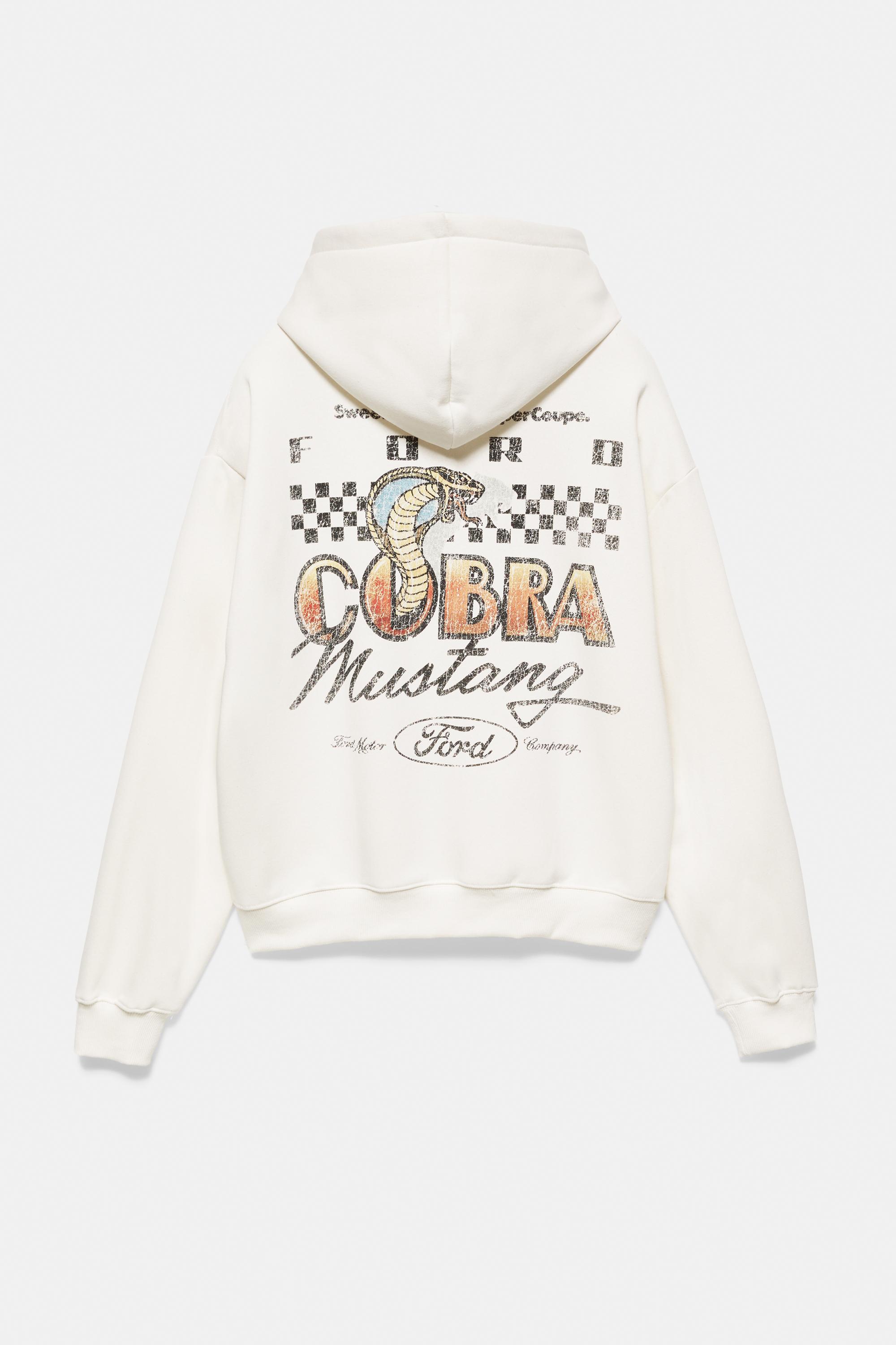 Pull&Bear Ford Cobra kapüşonlu sweatshirt görsel 2
