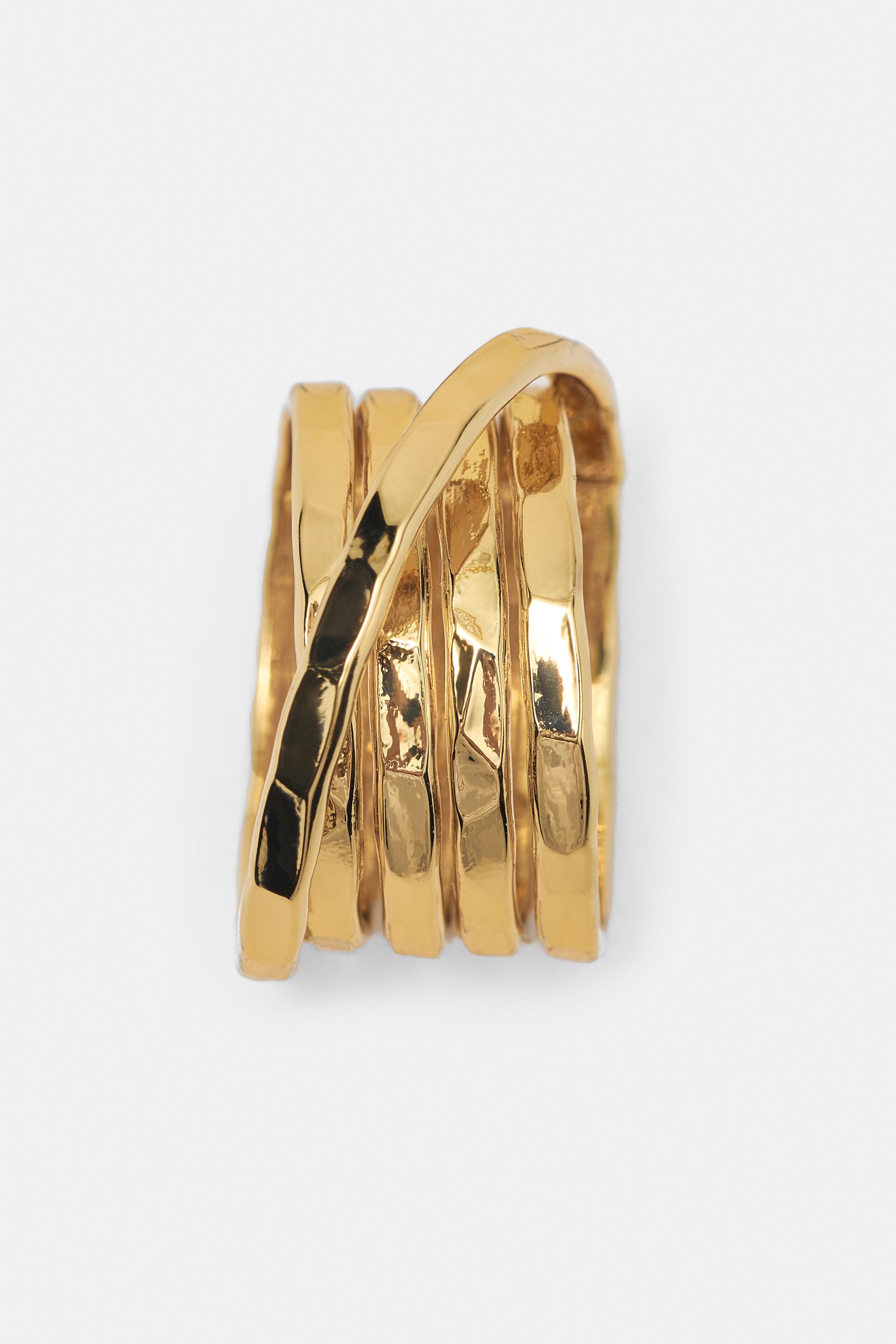 3-pack of rings — Gold