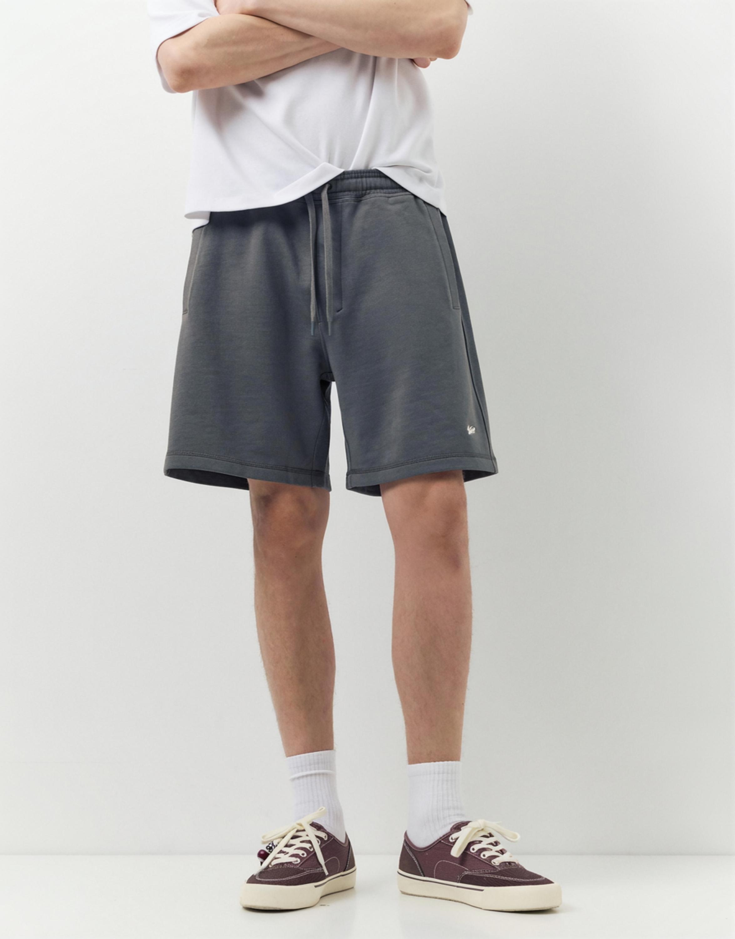 2-pack of STWD Bermuda short sweatpants — Anthracite grey