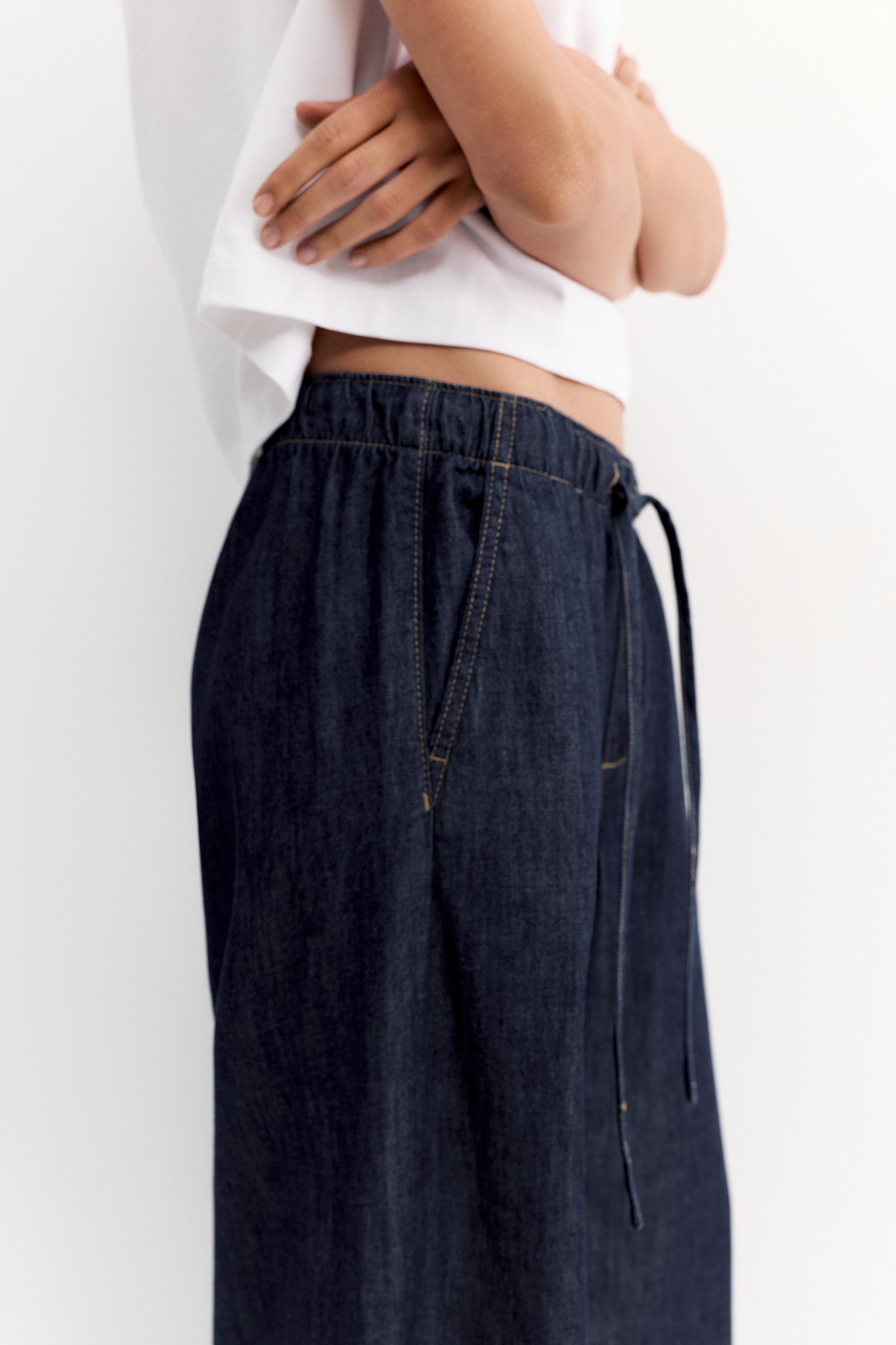Low-rise jogger jeans — Navy
