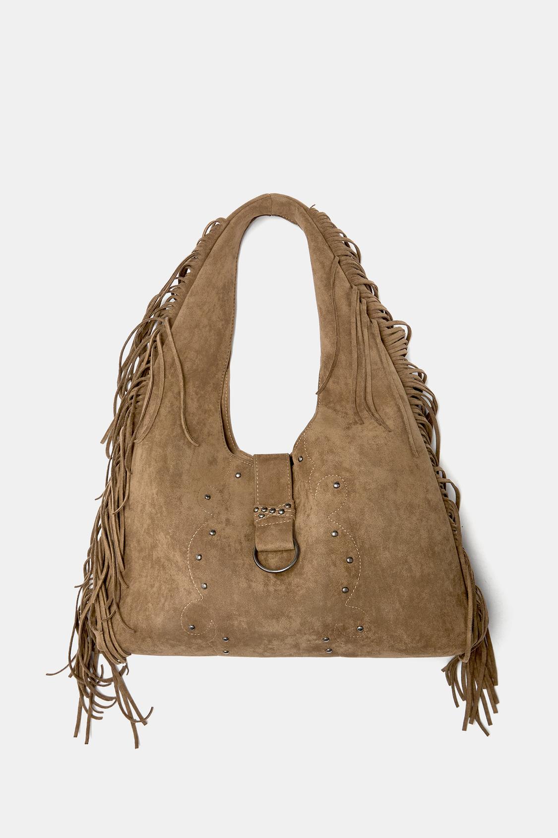 Pull&bear Boho Tassel Bag Fringed Shopper Bag PULL&BEAR