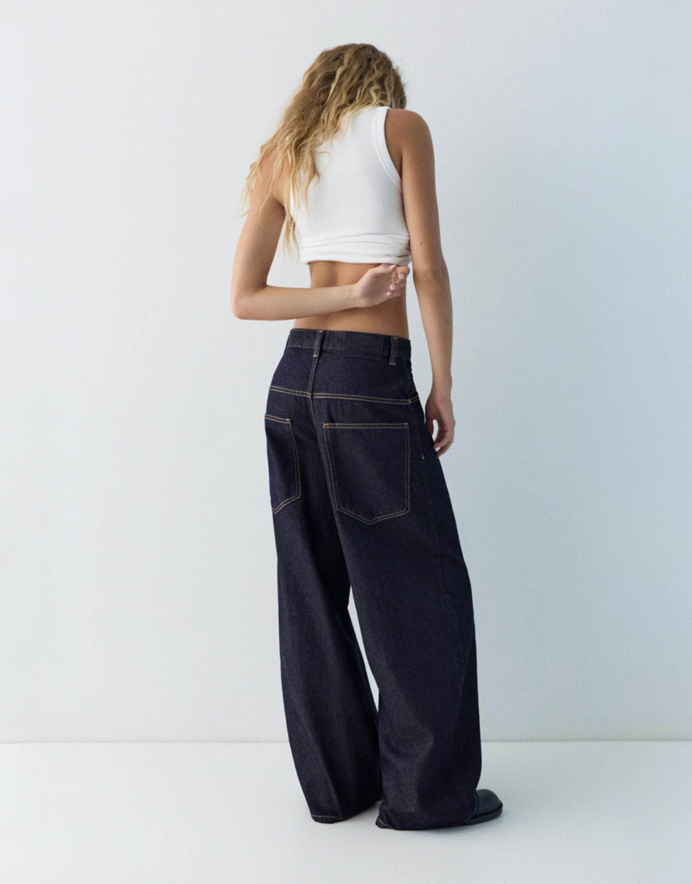 Oversize baggy jeans — Dark blue